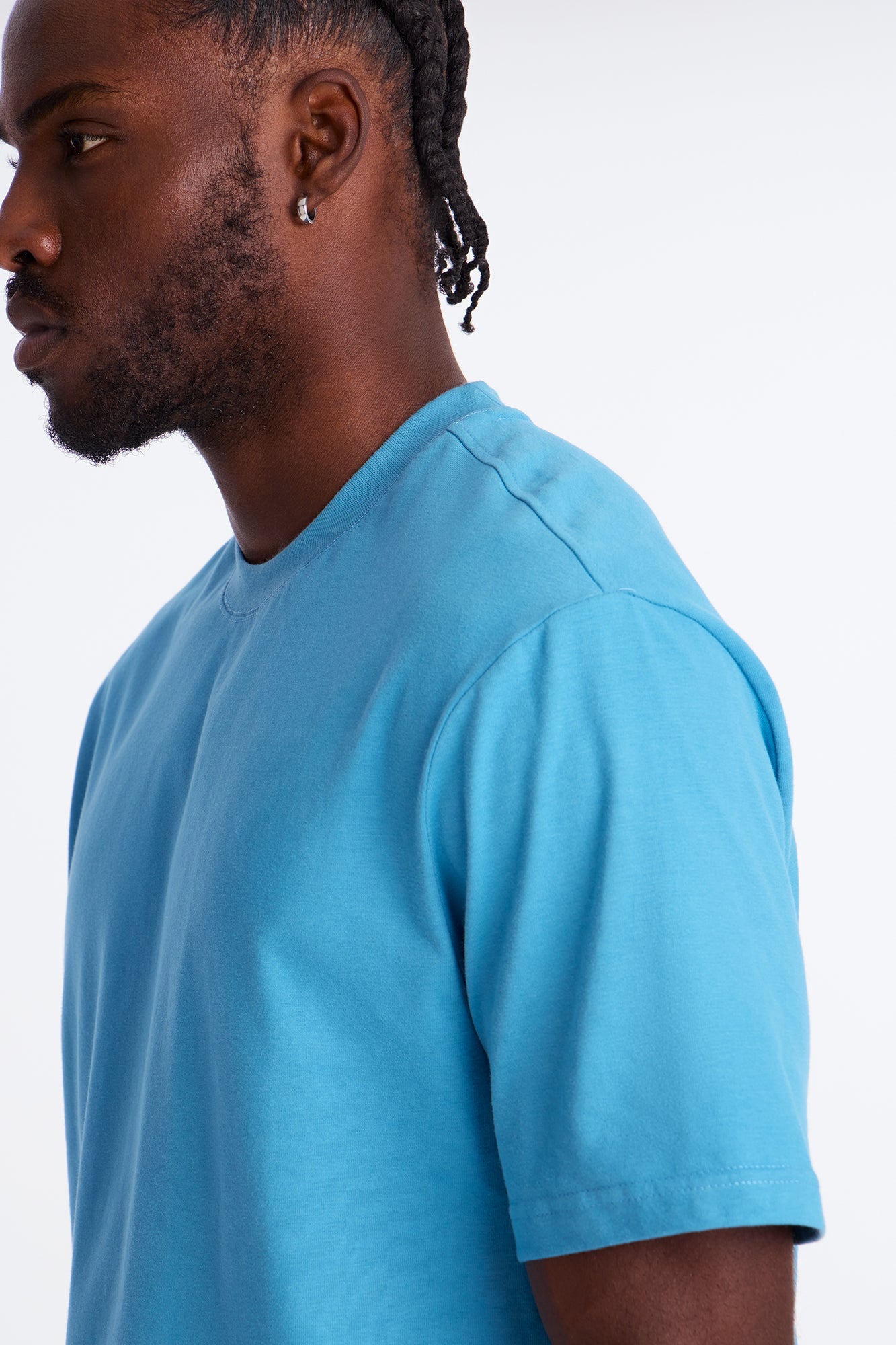 Relaxed Premium Midweight Tee - Blue