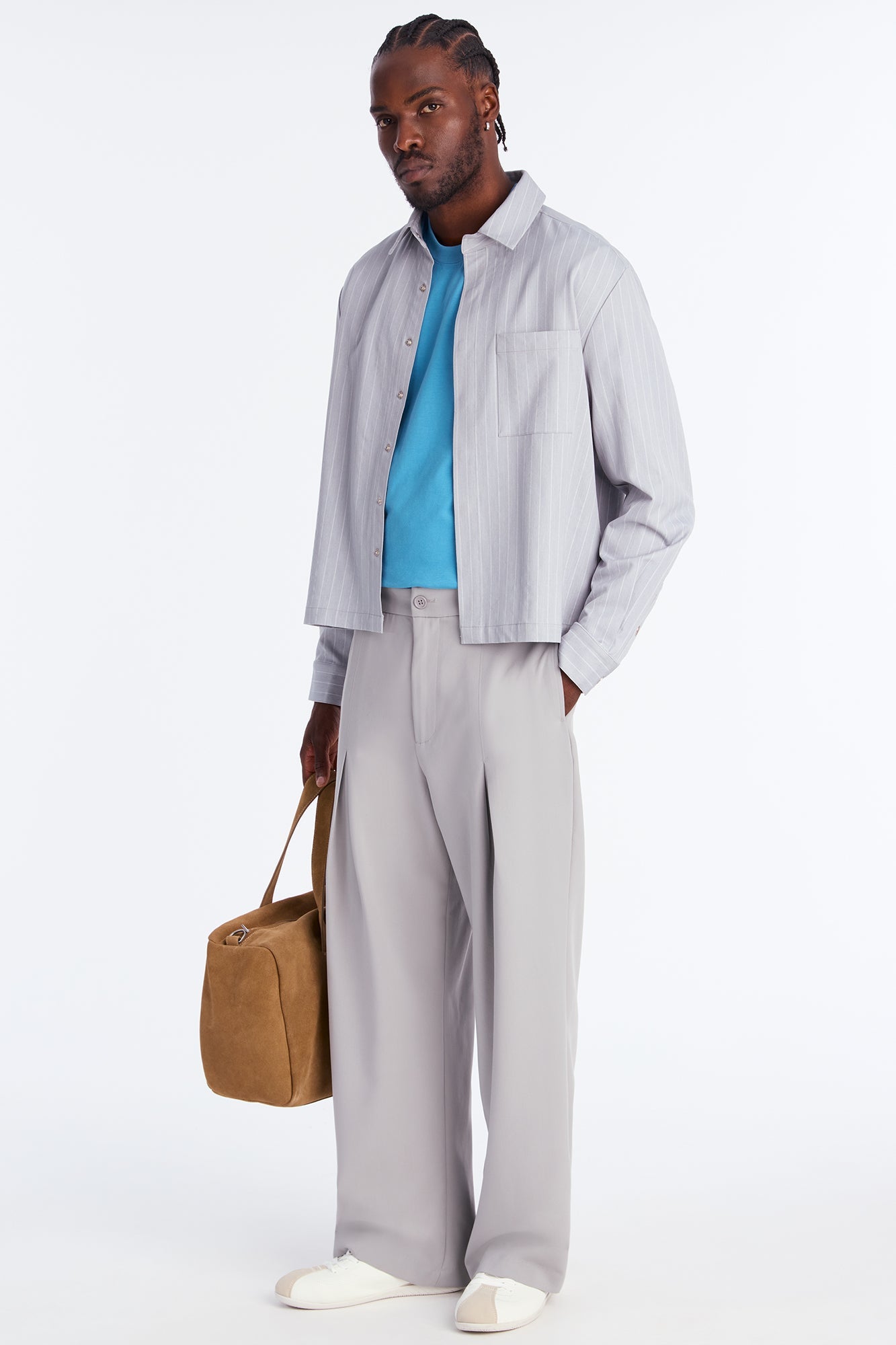 Relaxed Premium Midweight Tee - Blue