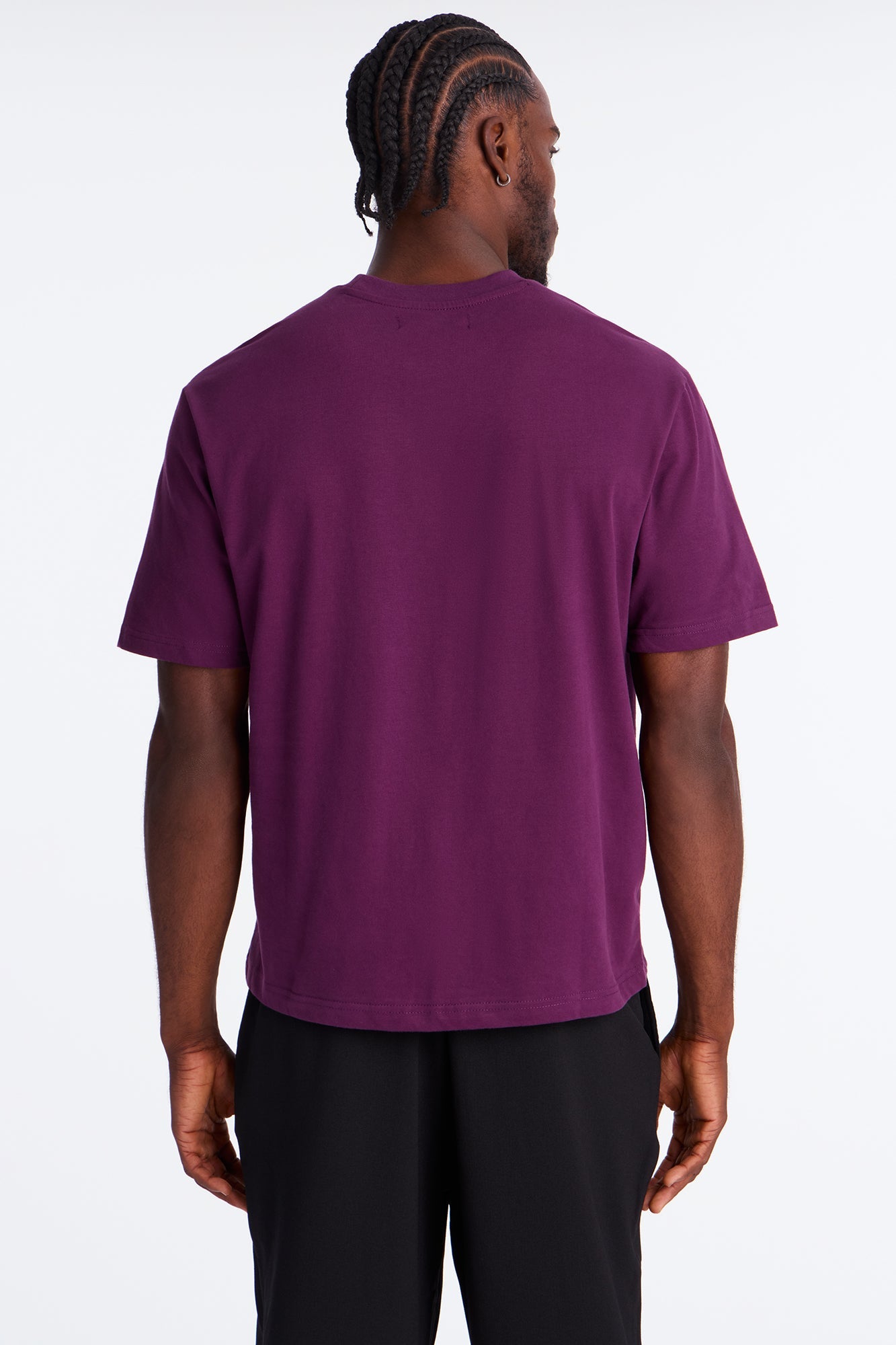 Relaxed Premium Midweight Tee - Plum