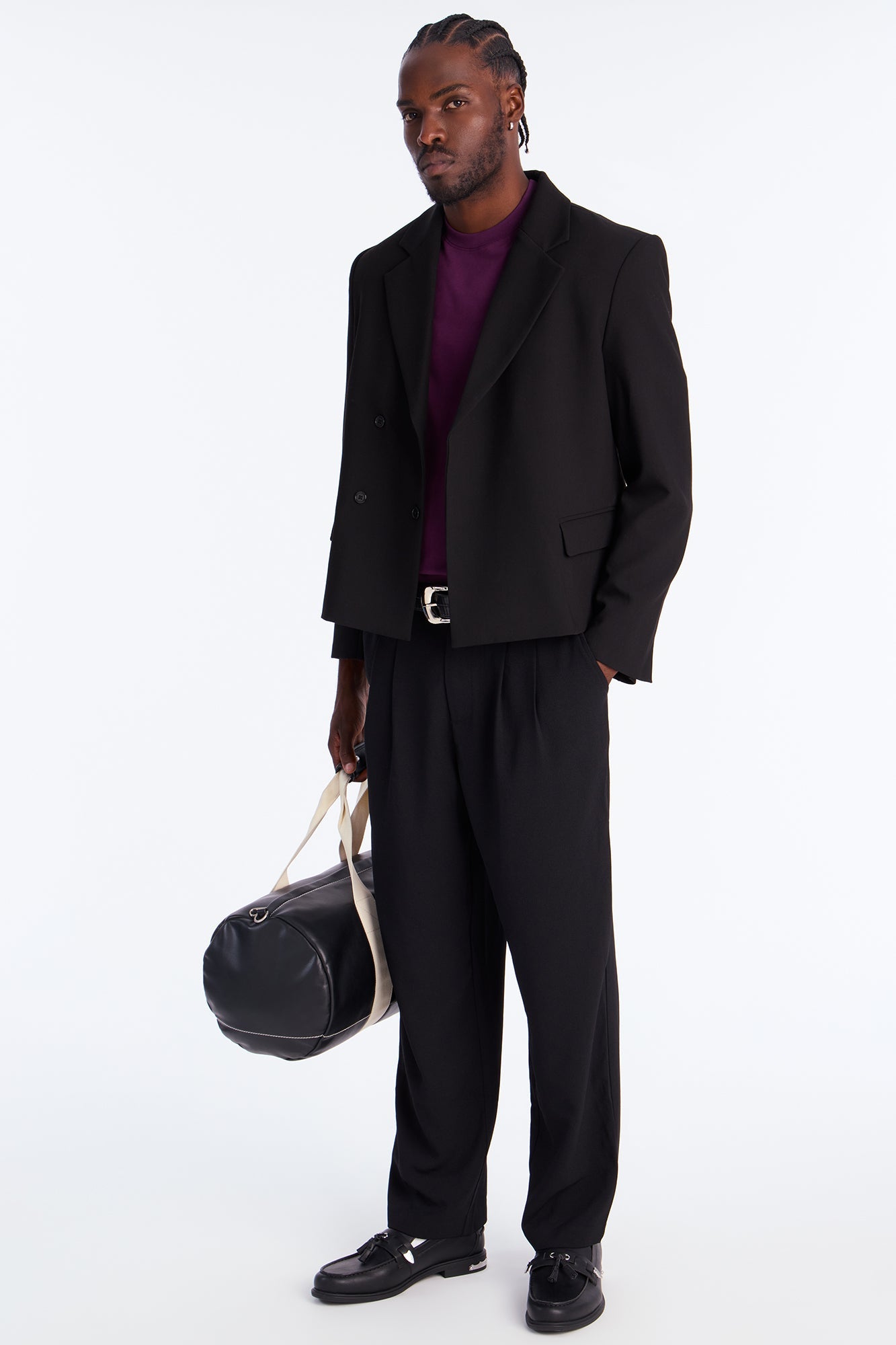 Relaxed Premium Midweight Tee - Plum