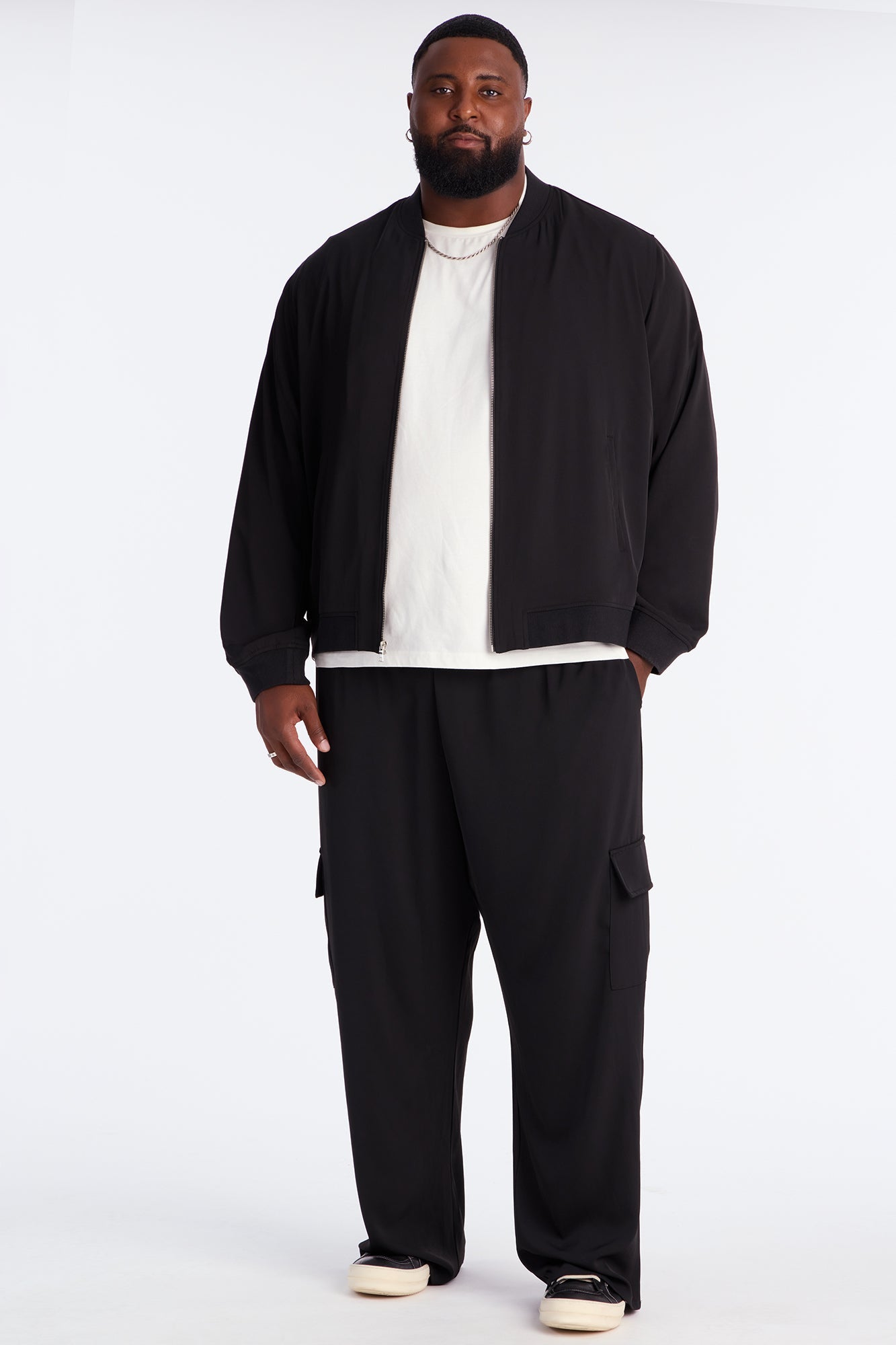 Baggy Daemon Tech Cargo Pant - Black