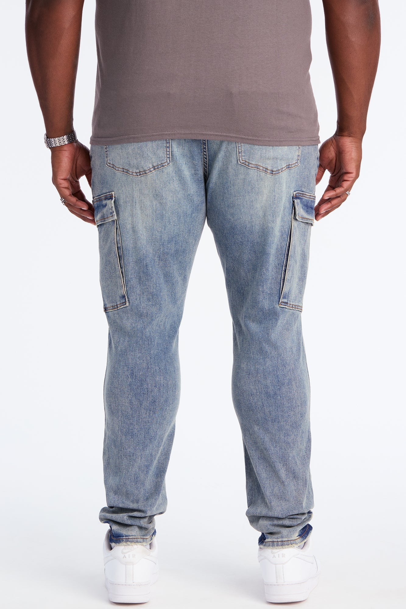 Skinny Keeping It Cool Cargo Jean - Medium Wash