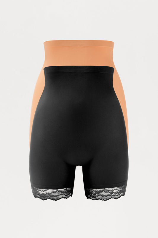 Smooth Stride 2 Pack Scuba Shaping Short - Brown Combo