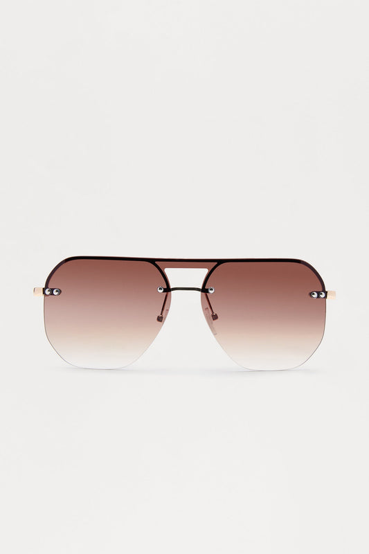 Miriam Aviator Sunglasses - Brown
