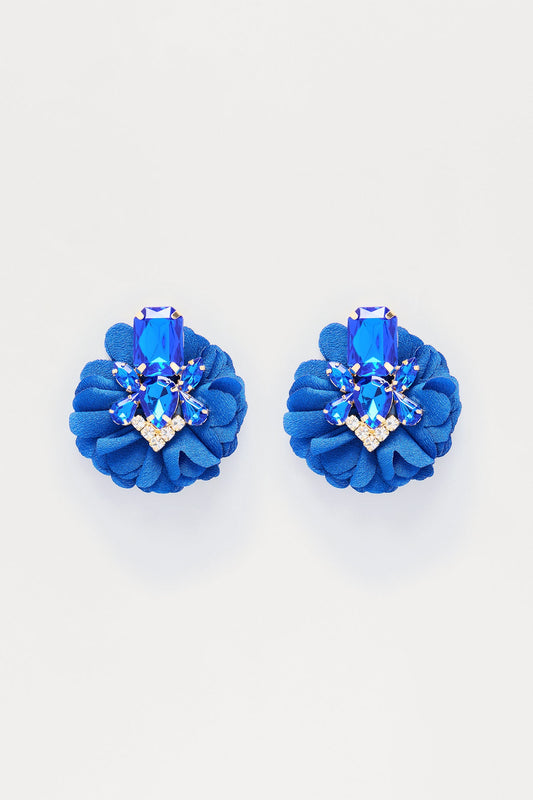 Let The Jewels Show Drop Earrings - Blue
