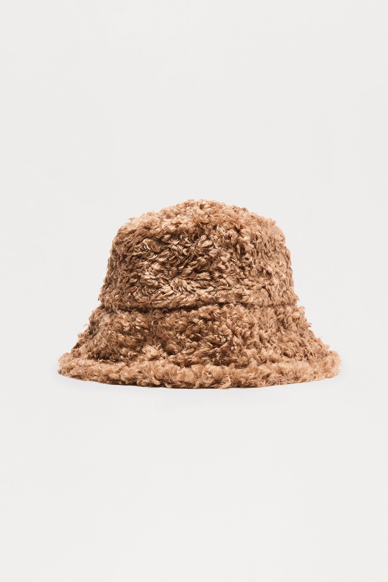 In My Feels Sherpa Bucket Hat - Brown