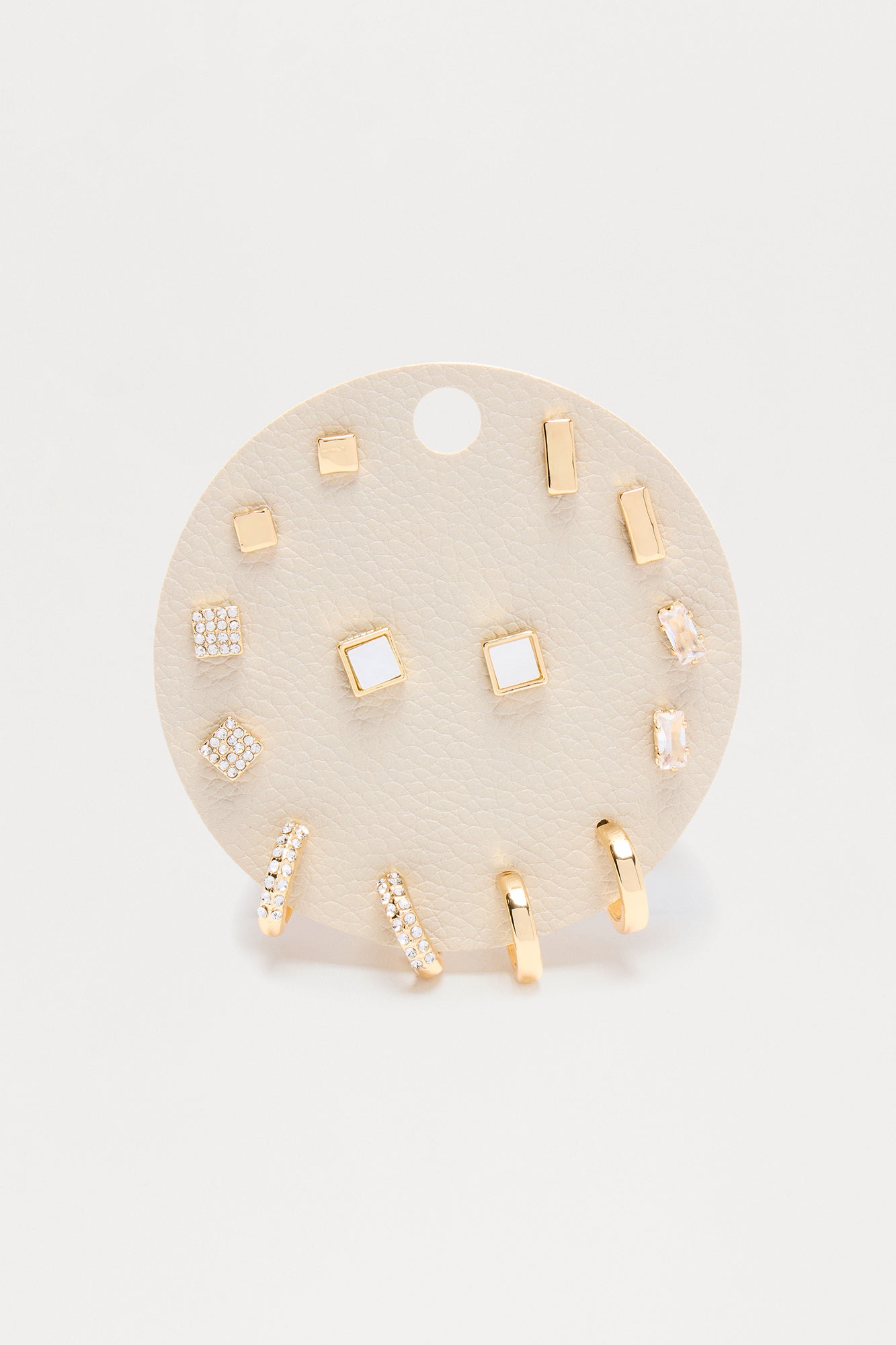 Shine Everyday 7 Pair Multi Earring Set - Gold