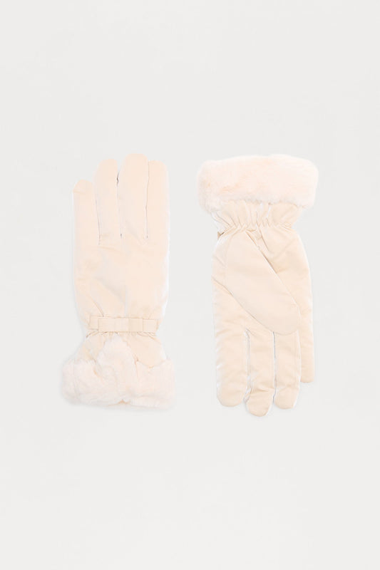 Frosty Fun Gloves - Nude