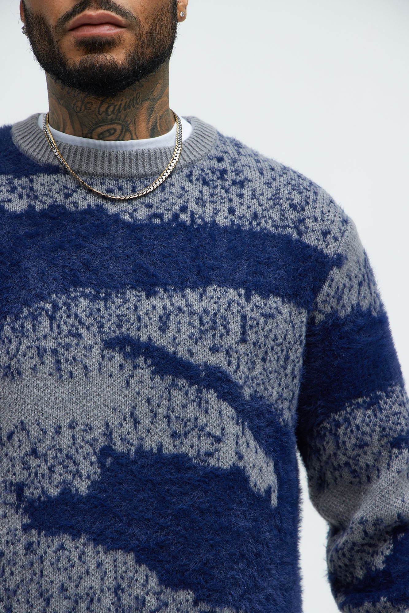 Places To Be Crewneck Sweater - Navy/combo