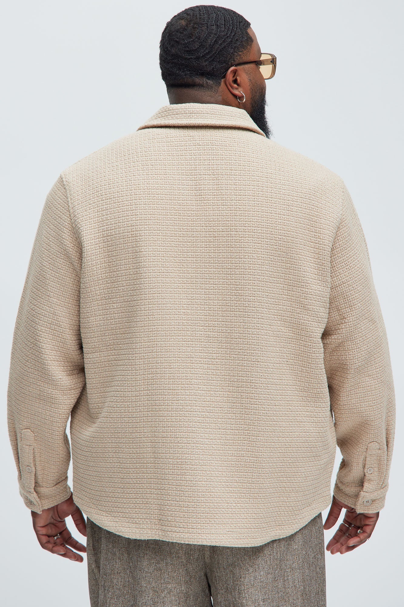 Linden Textured Button Up Shirt - Tan