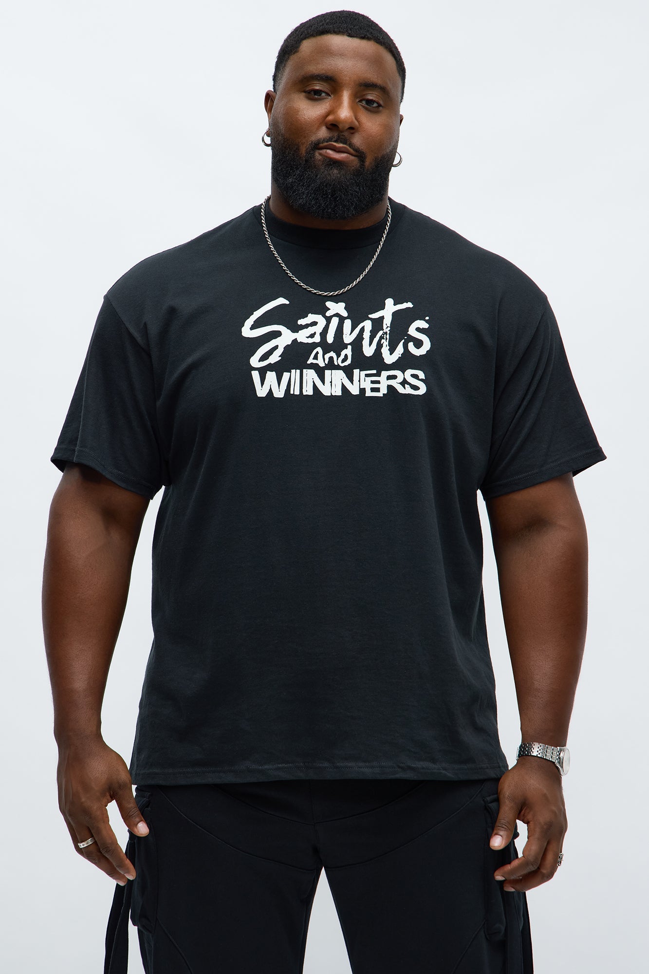 Saints And Winners Short Sleeve Tee - Black
