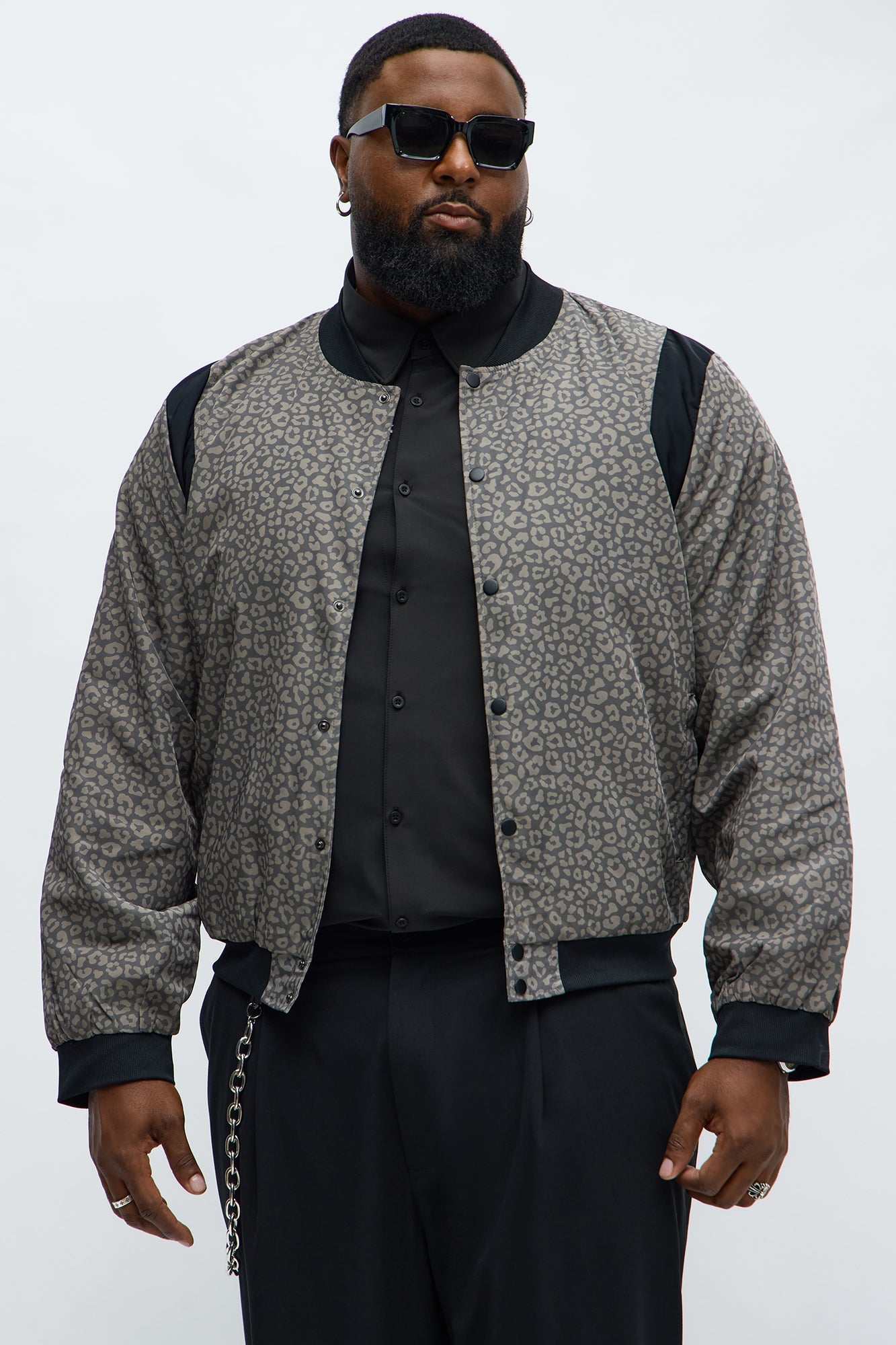 Wild Code Bomber Jacket - Brown/combo