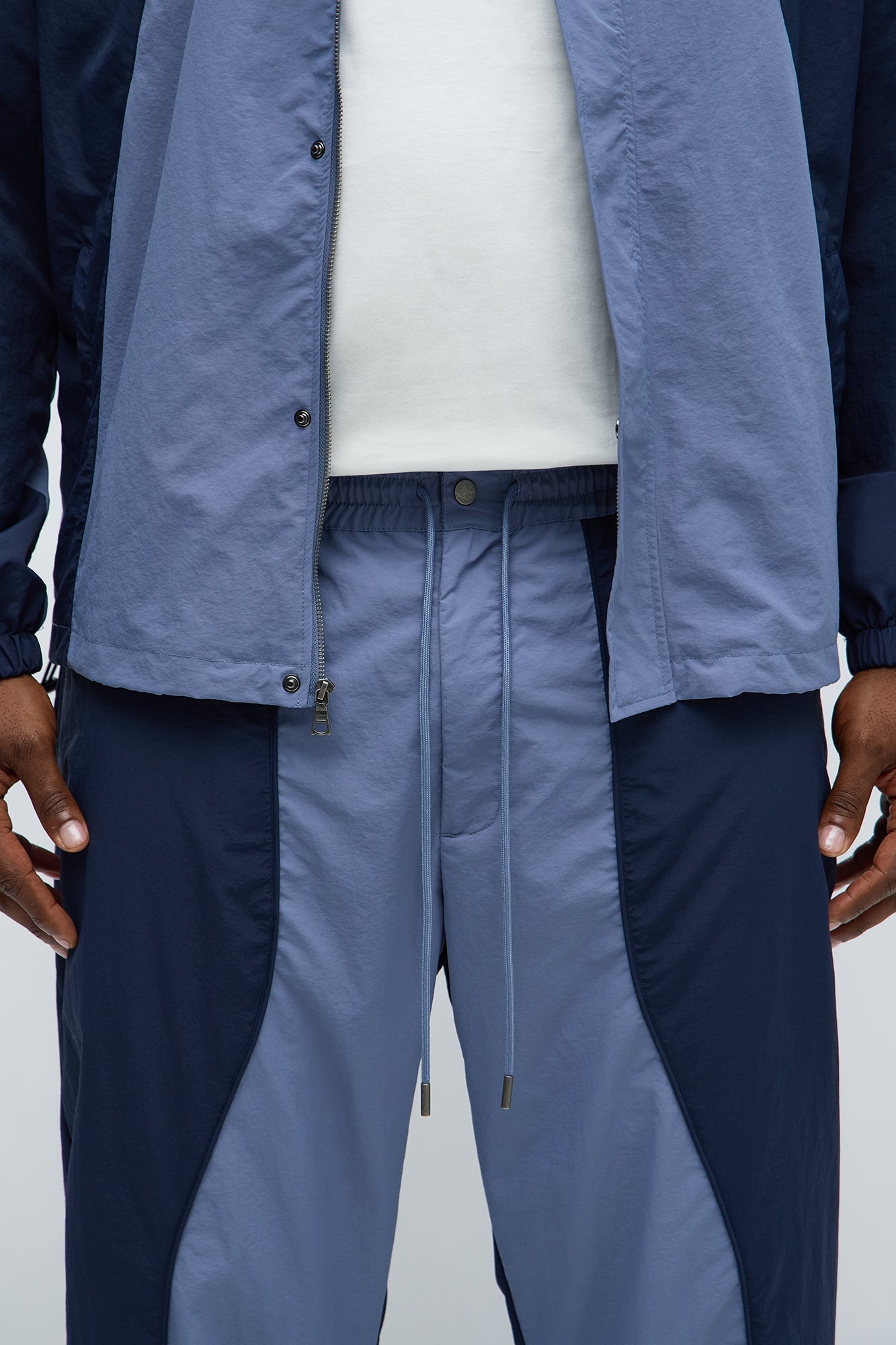 Straight Big Waves Track Pant - Blue
