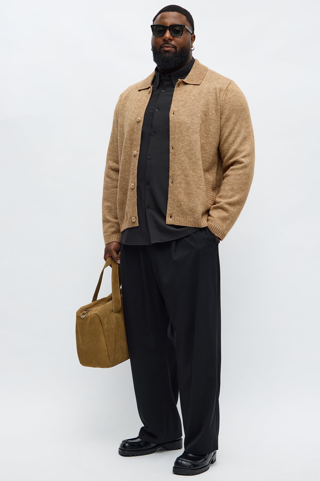 Creeks Sweater Cardigan - LightBrown