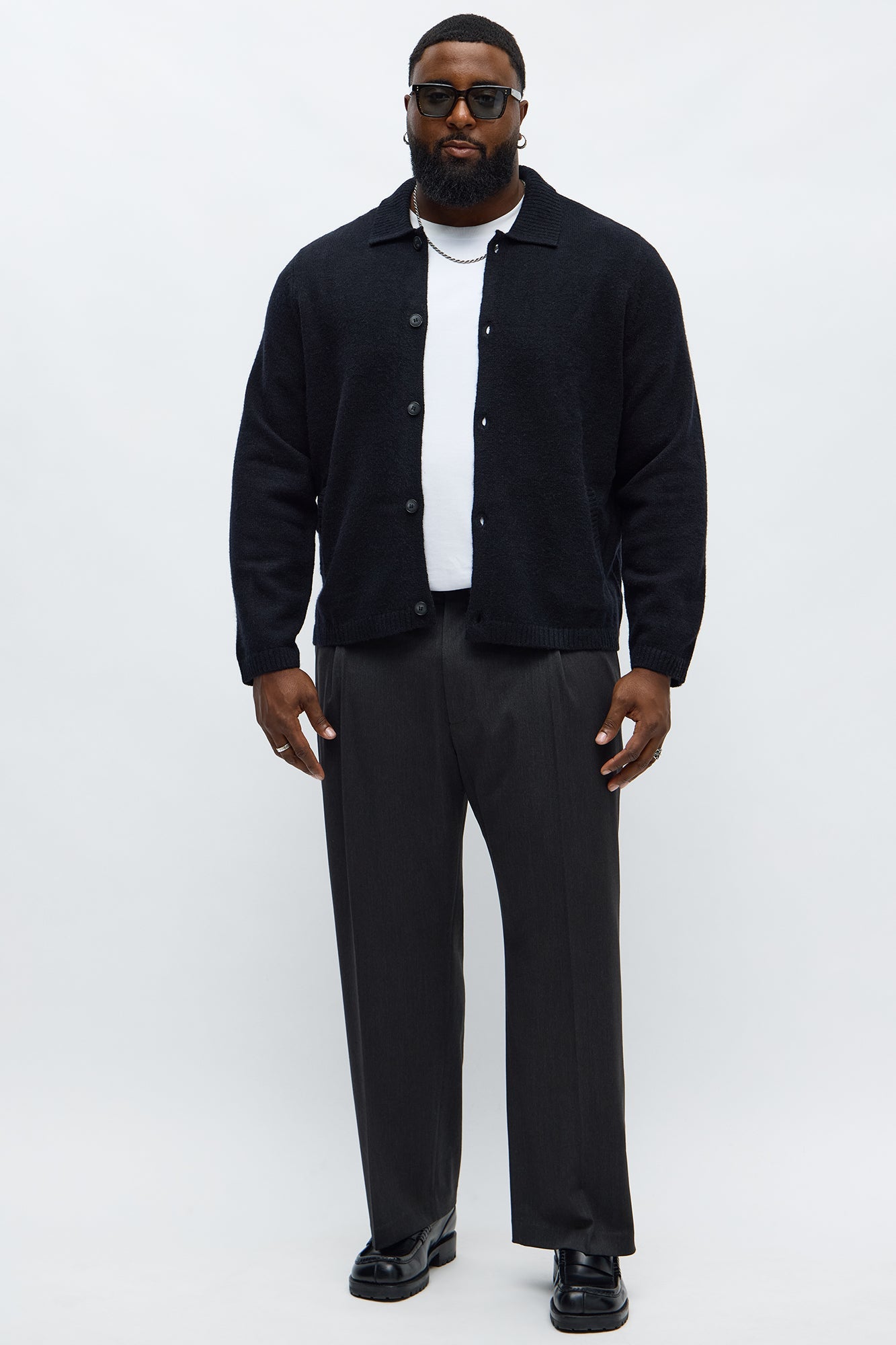 Creeks Sweater Cardigan - Black