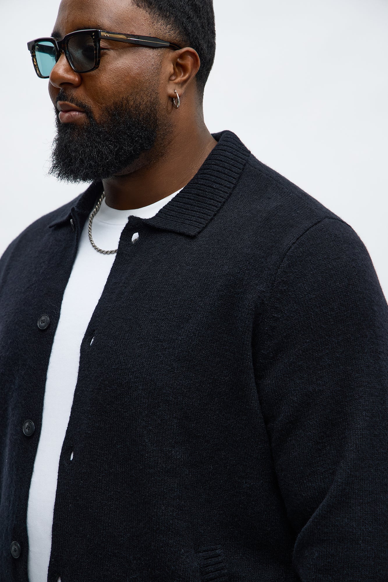 Creeks Sweater Cardigan - Black