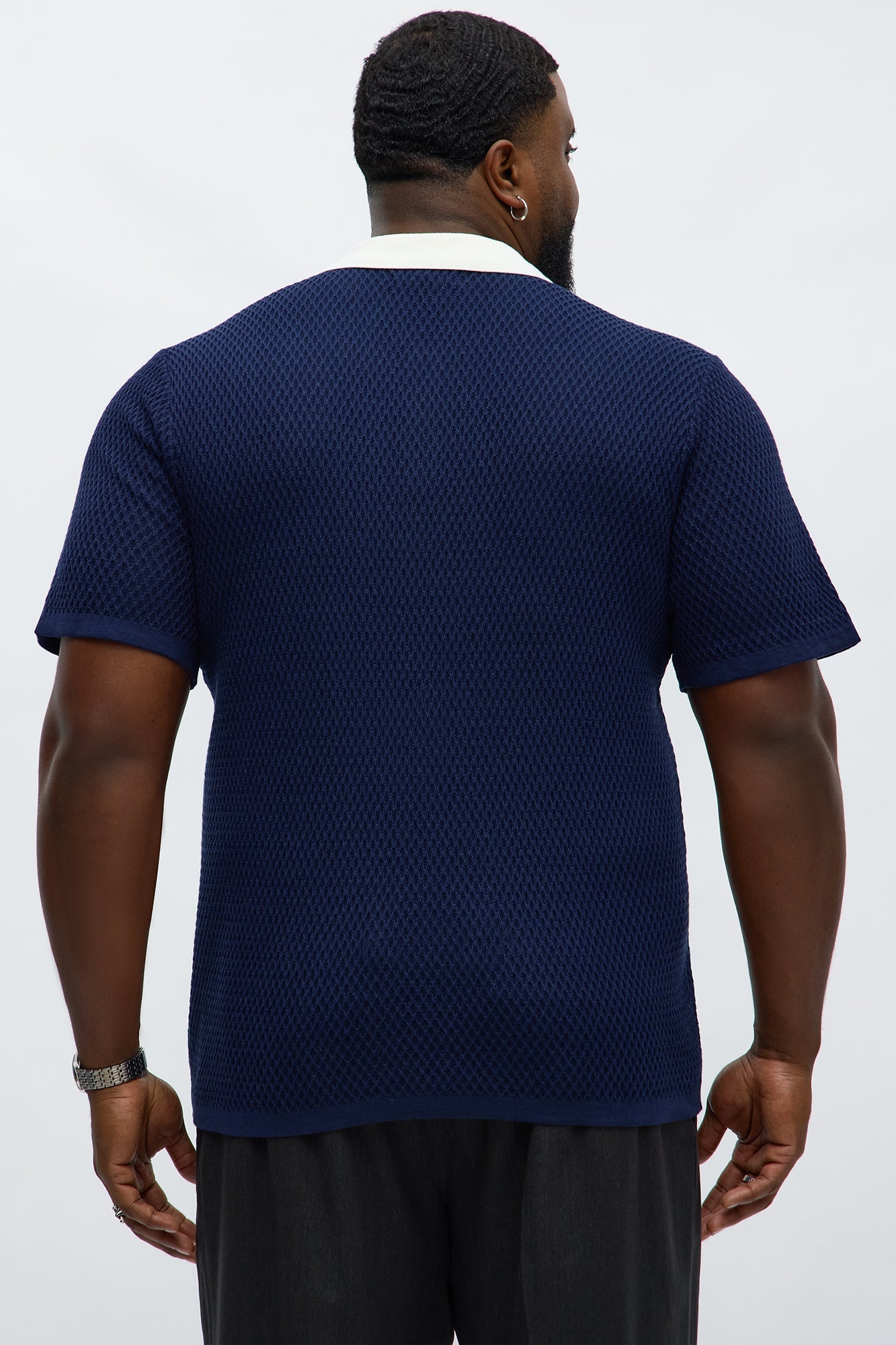 Clubhouse Textured Polo - Blue/combo