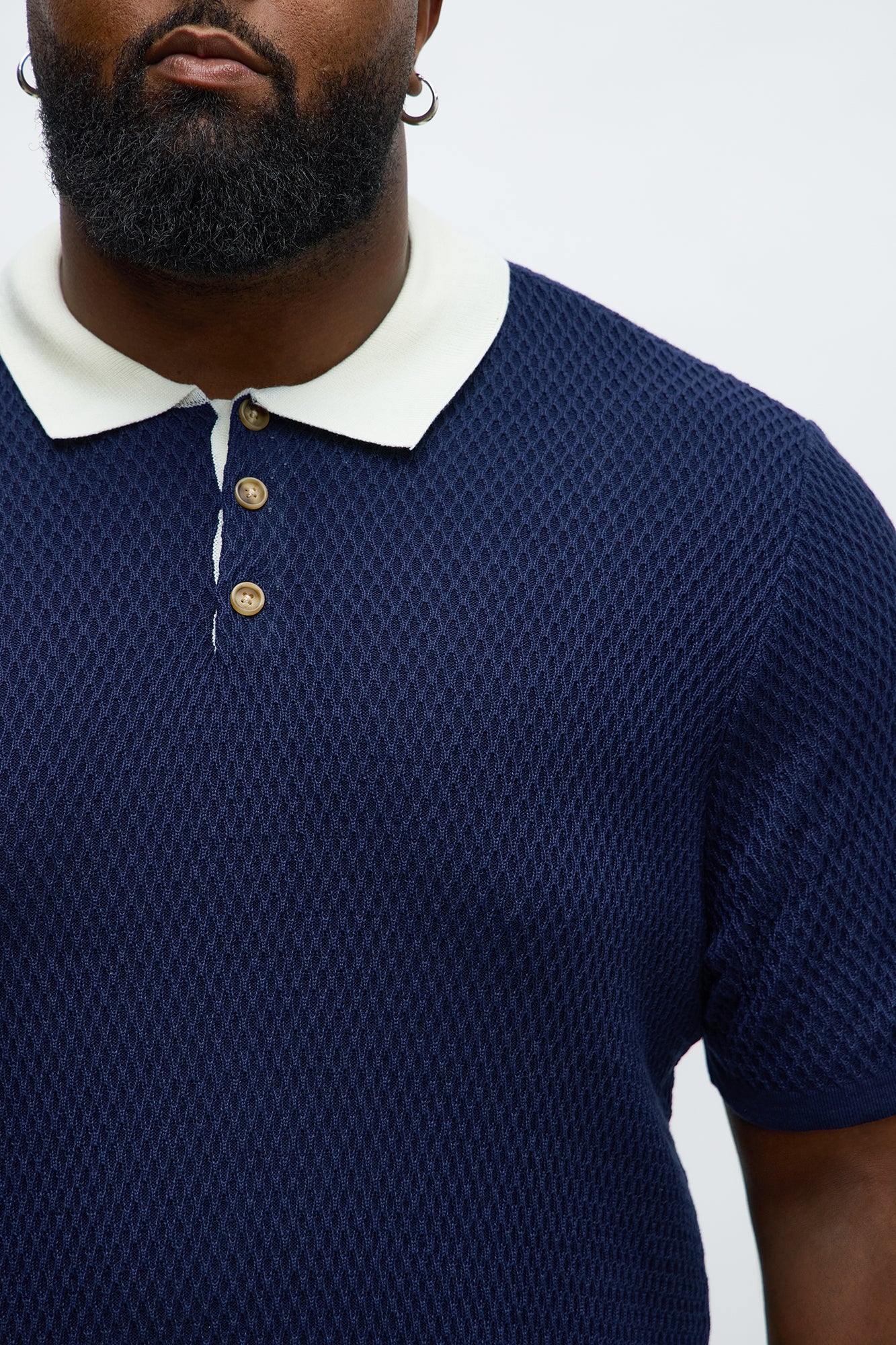 Clubhouse Textured Polo - Blue/combo