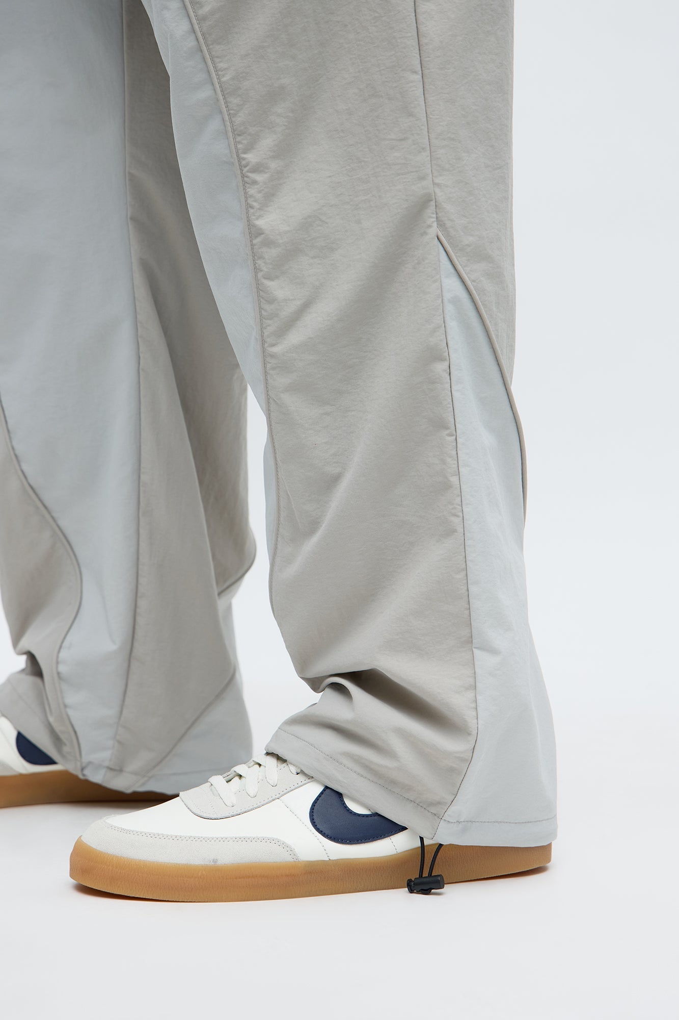 Straight Big Waves Track Pant - Grey