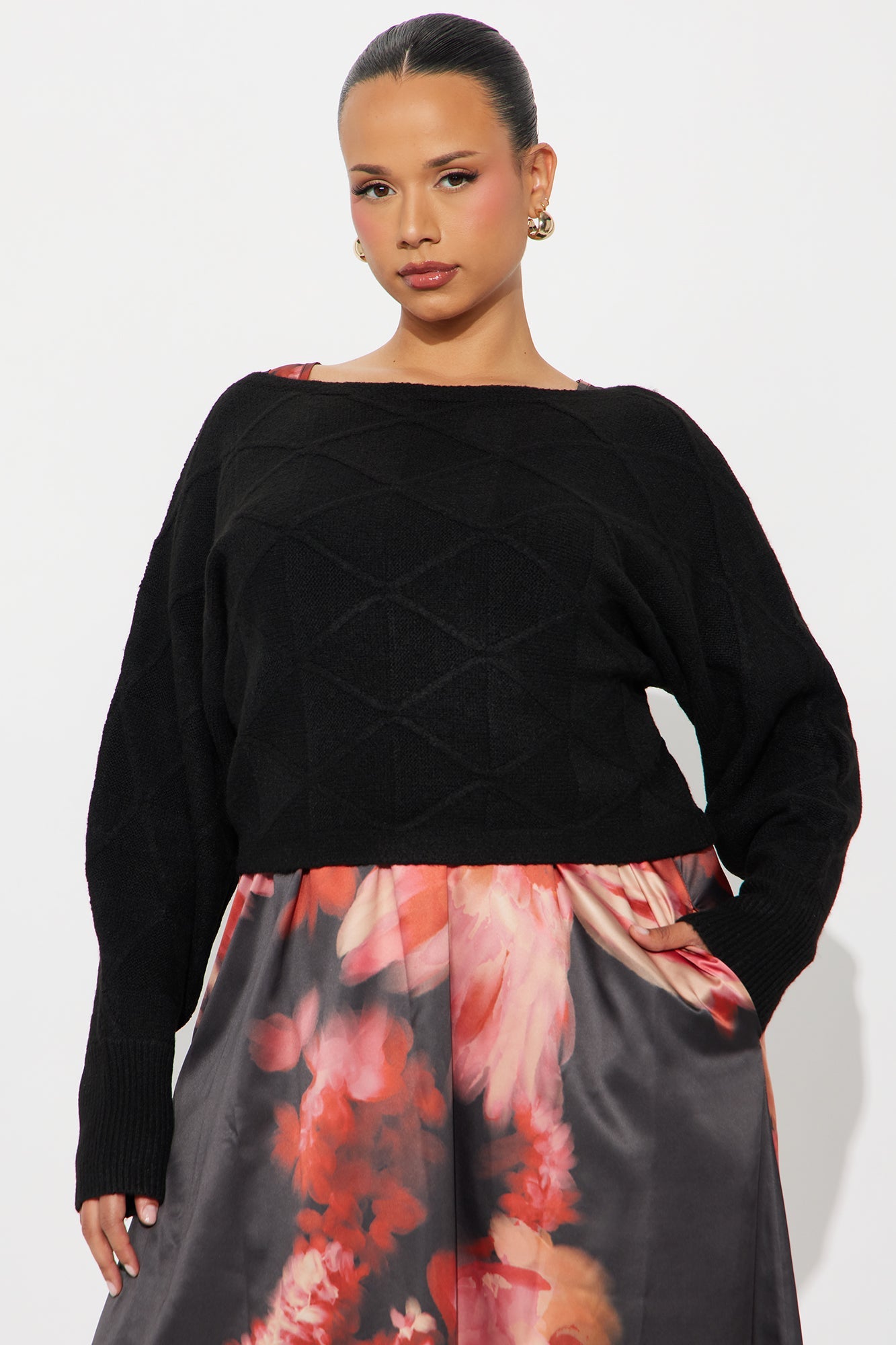 Etta Two Piece Maxi Dress Set - Black/combo