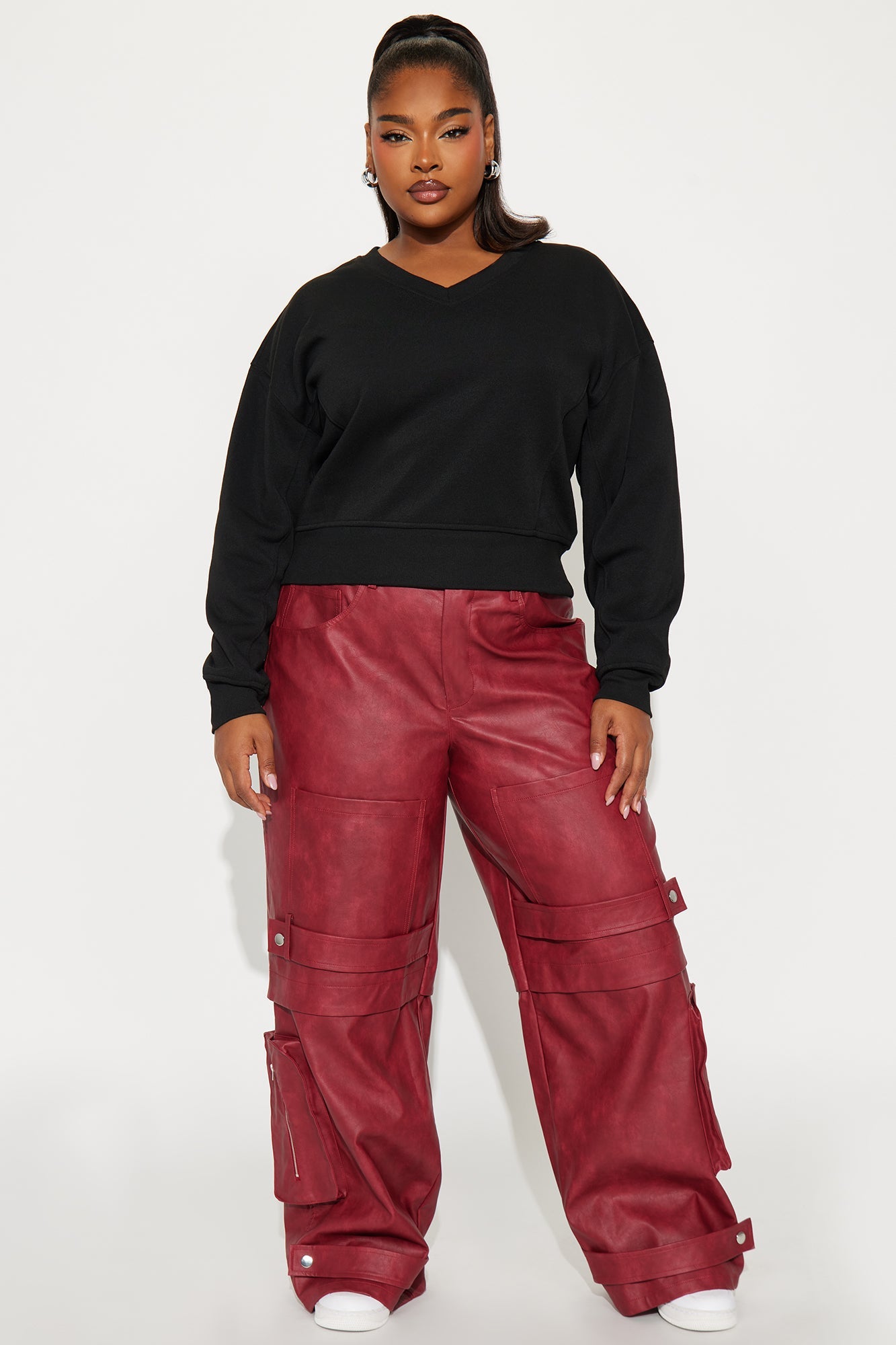 Effortless Vibes Fleece Sweatshirt - Black