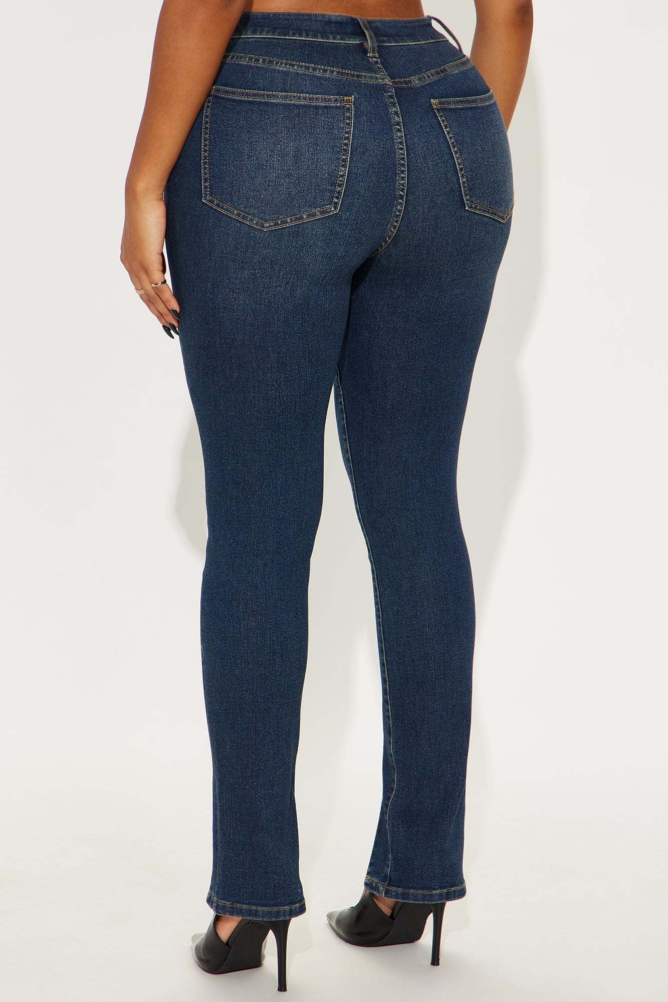 Strut Your Stuff Split Hem Skinny Jean - Dark Wash