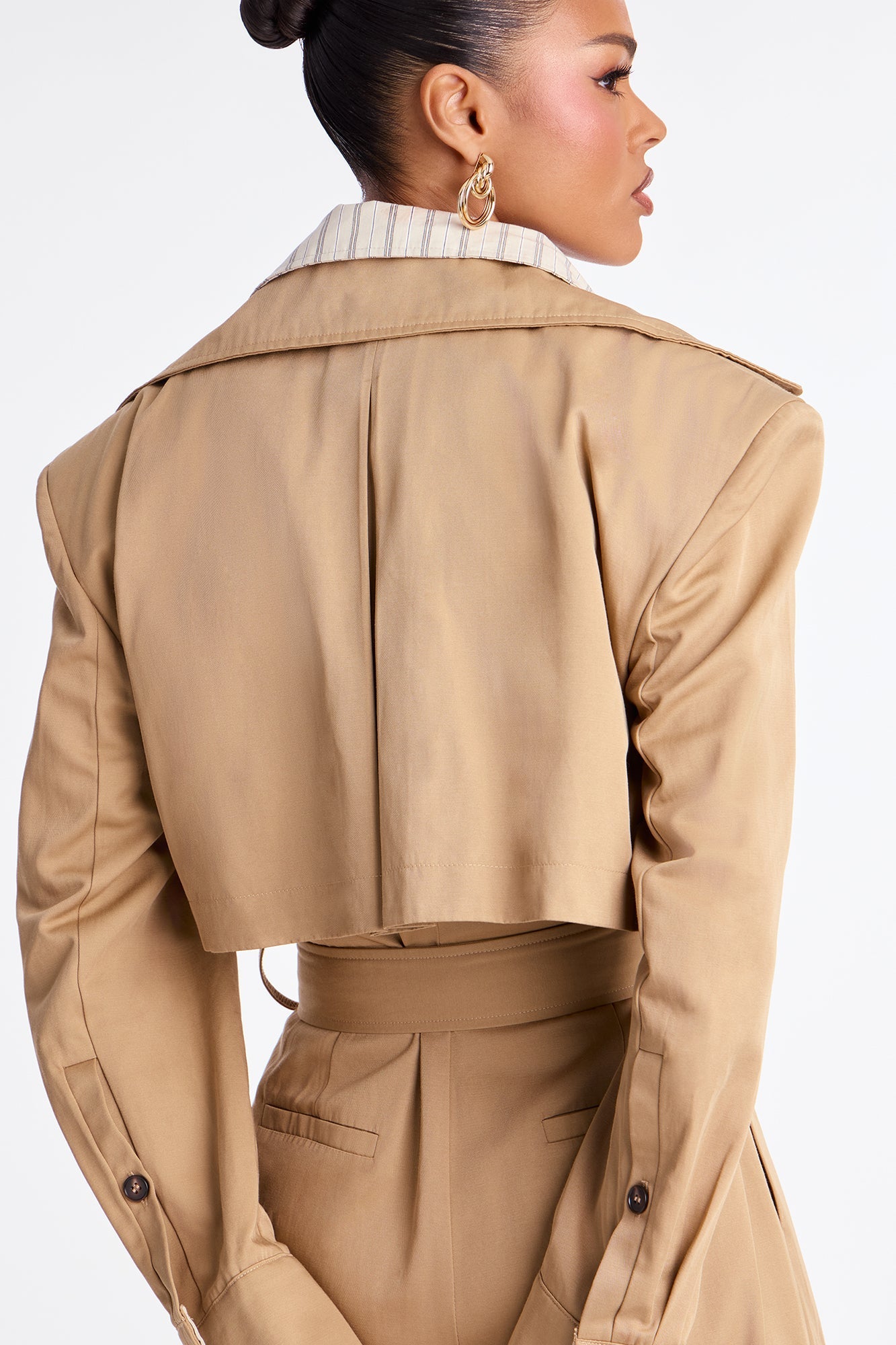 Always Ready For A Mission Belted Jumpsuit - Khaki