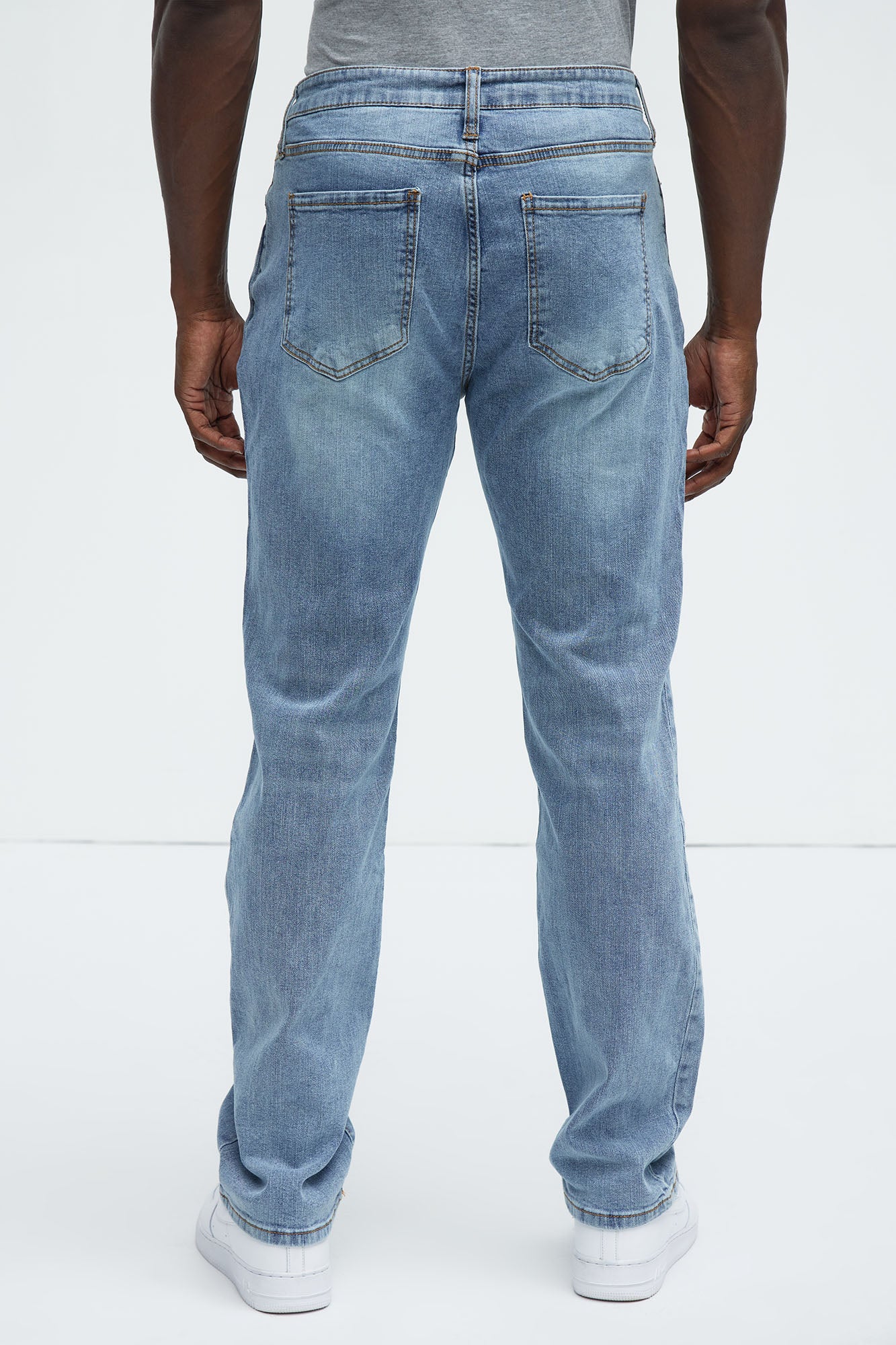 Mike Straight Taper Jeans - Bleach Blue Wash