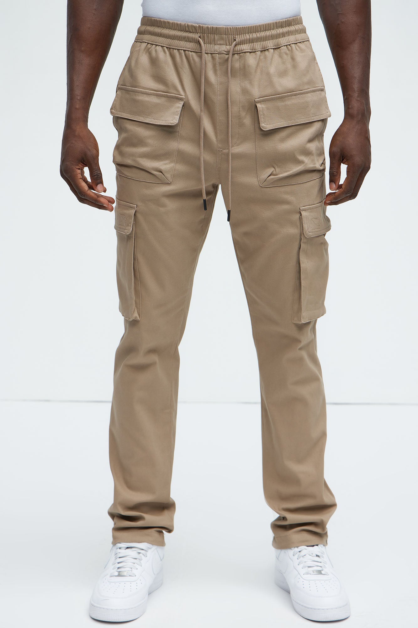 Cadet Utility Slim Cargo Pants - Khaki