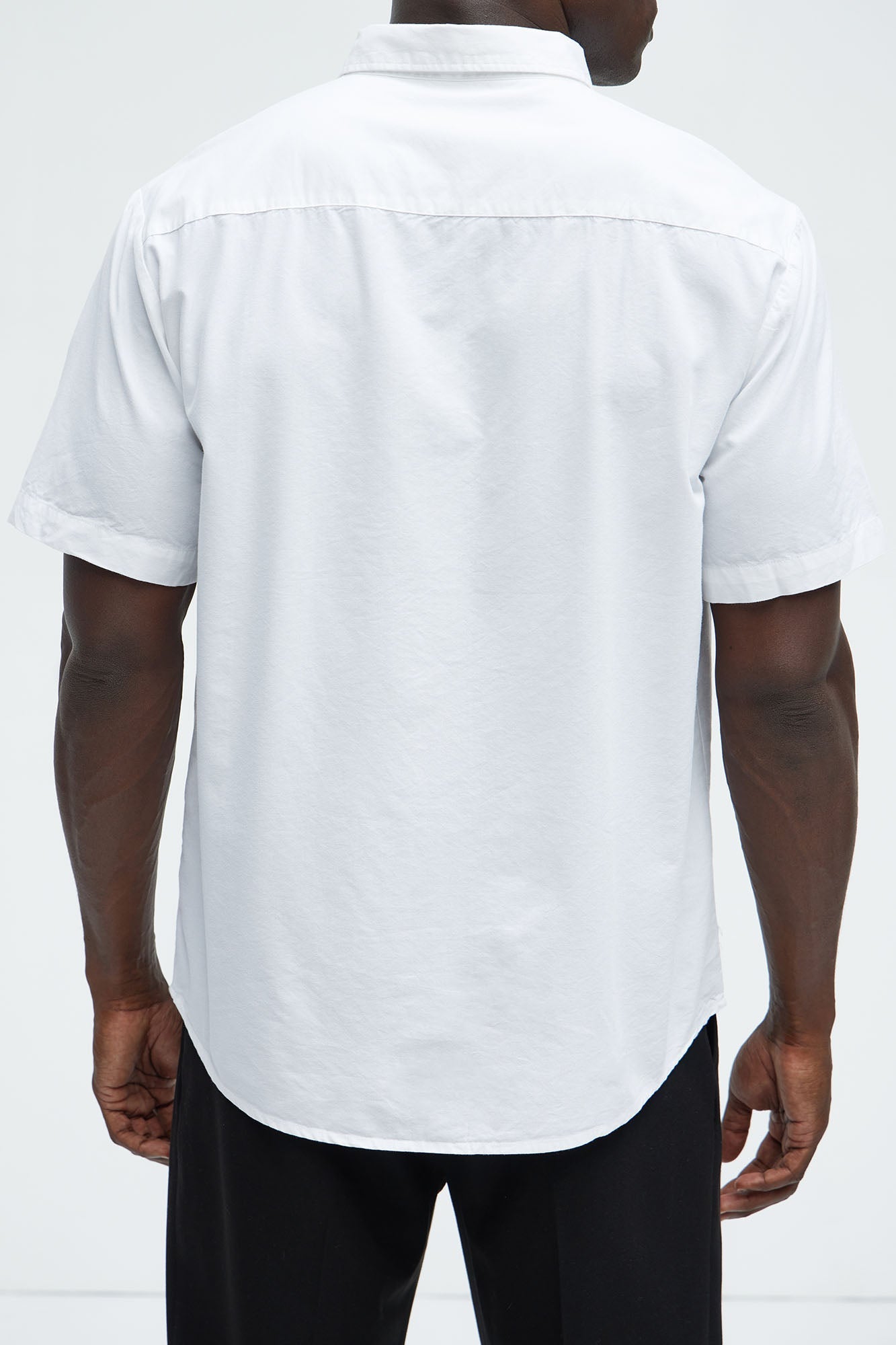 Ryland Short Sleeve Button Up Shirt - White