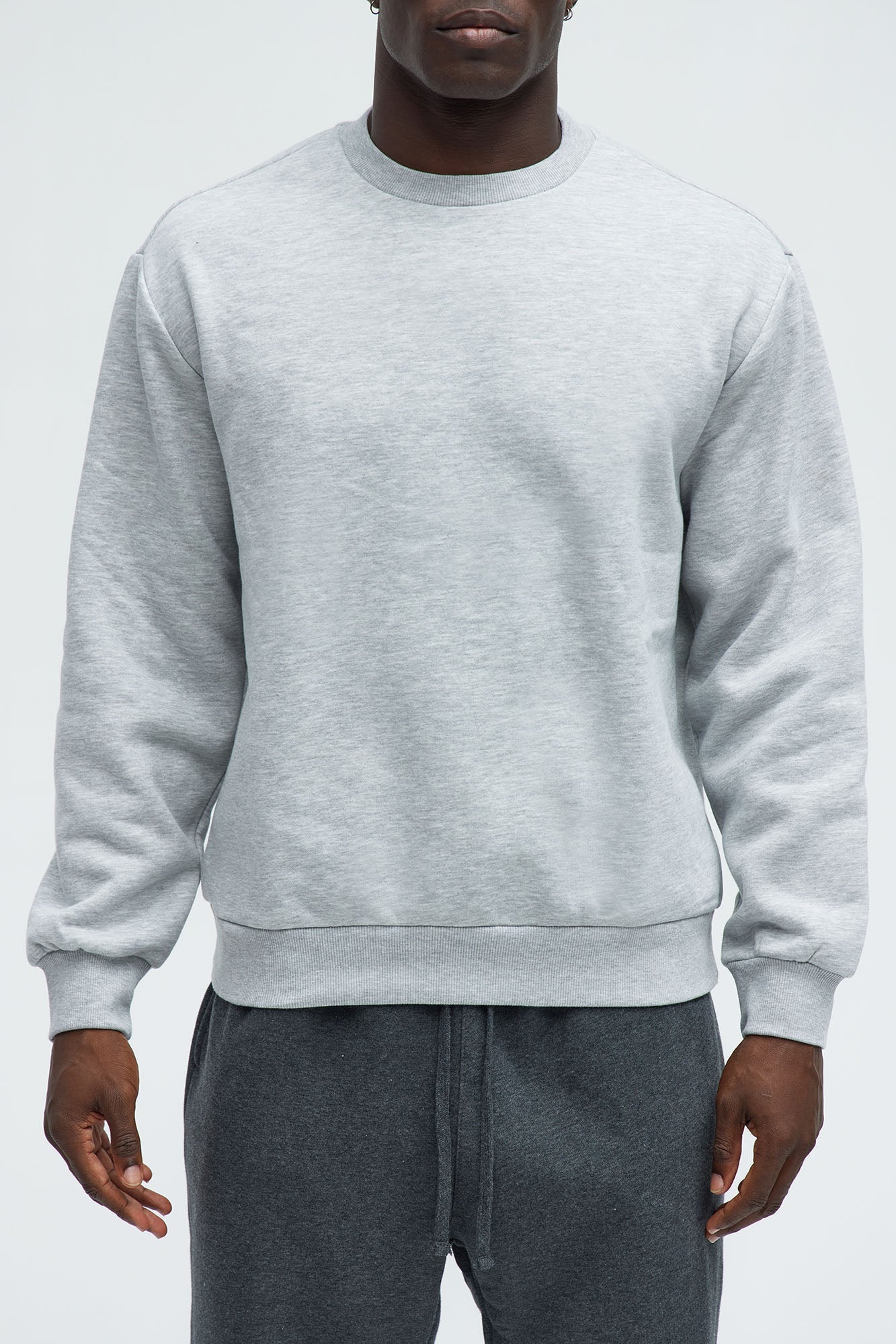 Tyson Crew Neck Sweatshirt - Heather Grey