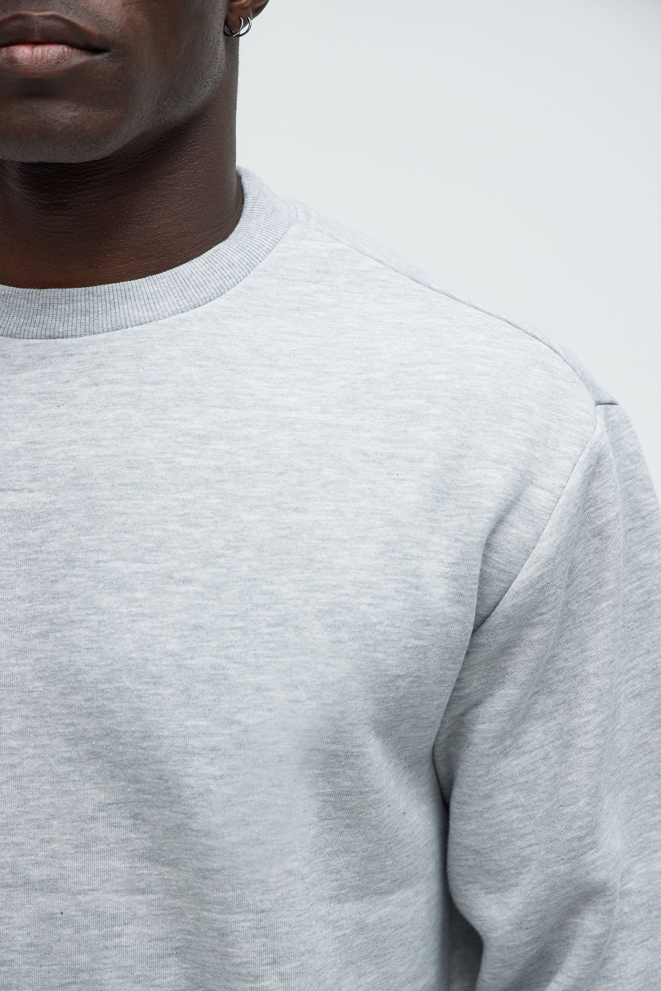 Tyson Crew Neck Sweatshirt - Heather Grey
