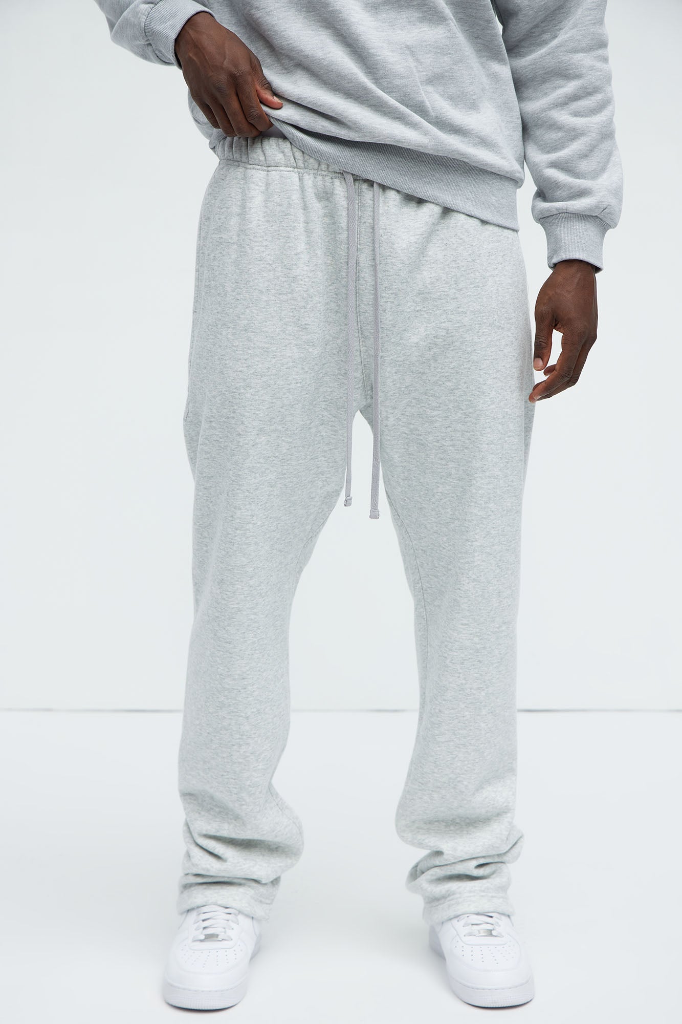 Tyson Heavyweight Straight Sweatpants - Heather Grey