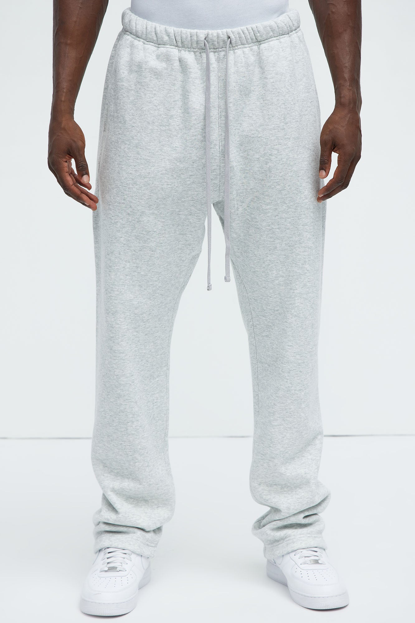 Tyson Heavyweight Straight Sweatpants - Heather Grey