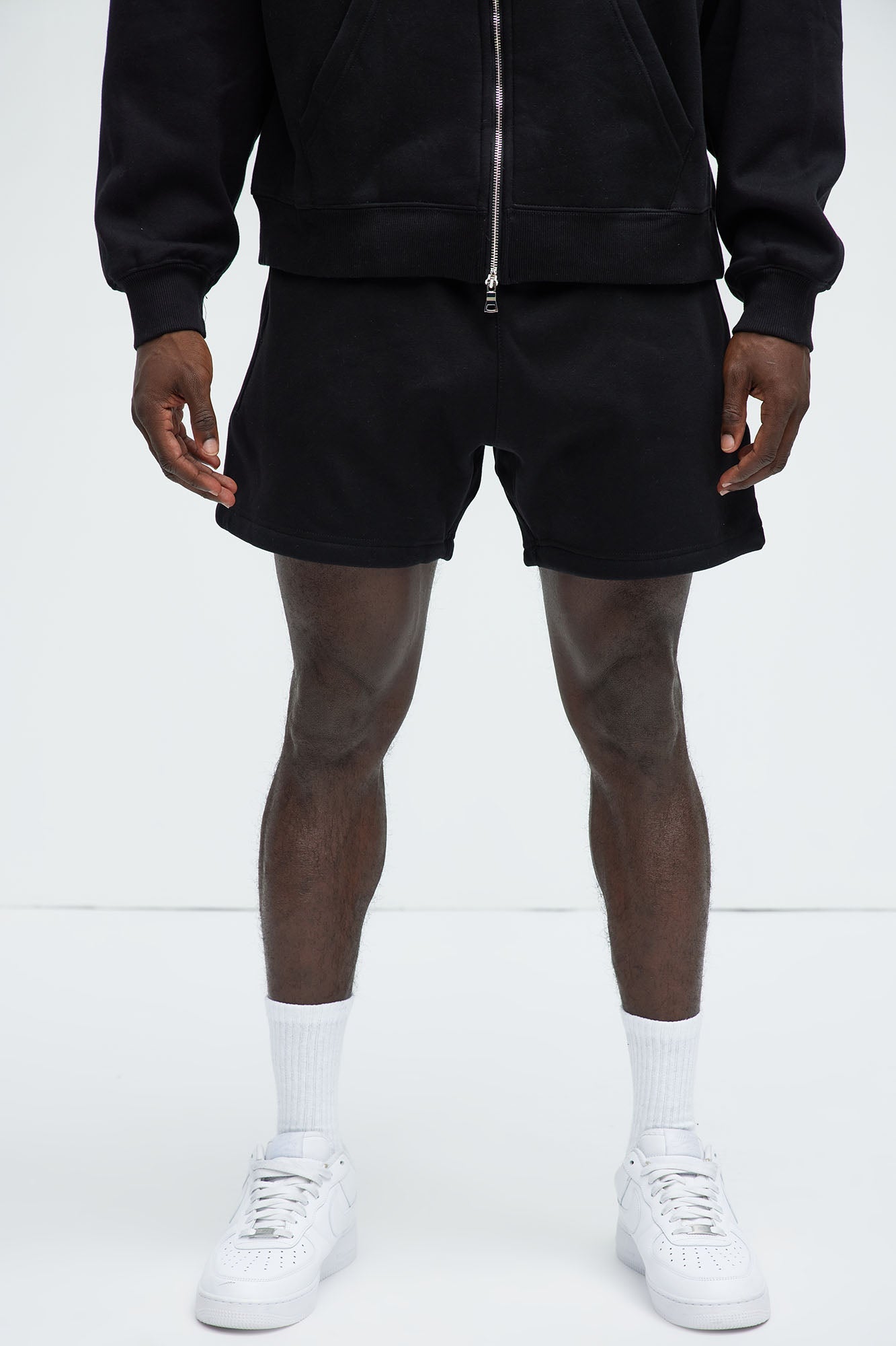 Tyson Oversize Heavyweight Sweat Shorts - Black