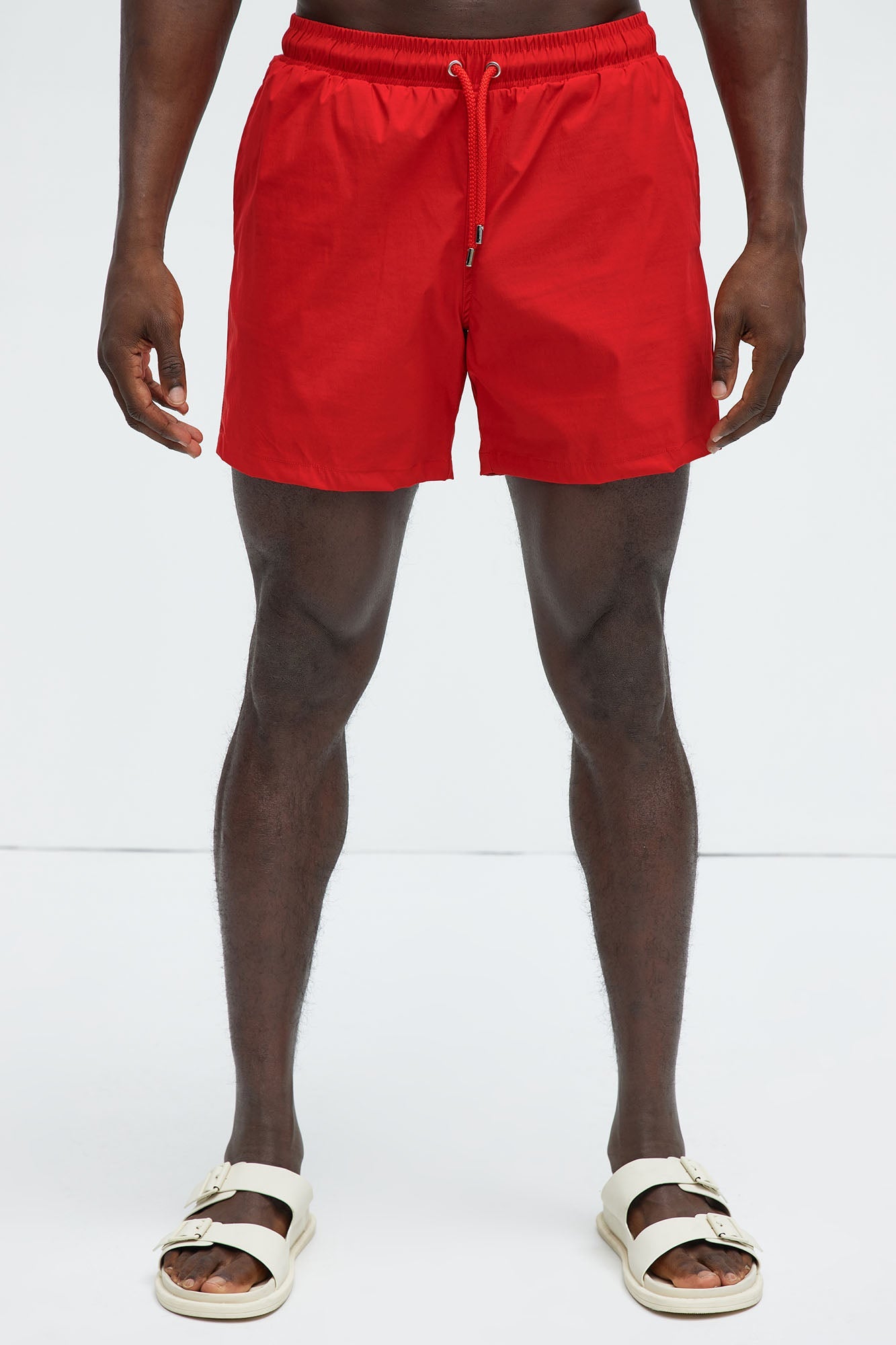 Montez Stretch Swim Trunk 6″ - Brick Red