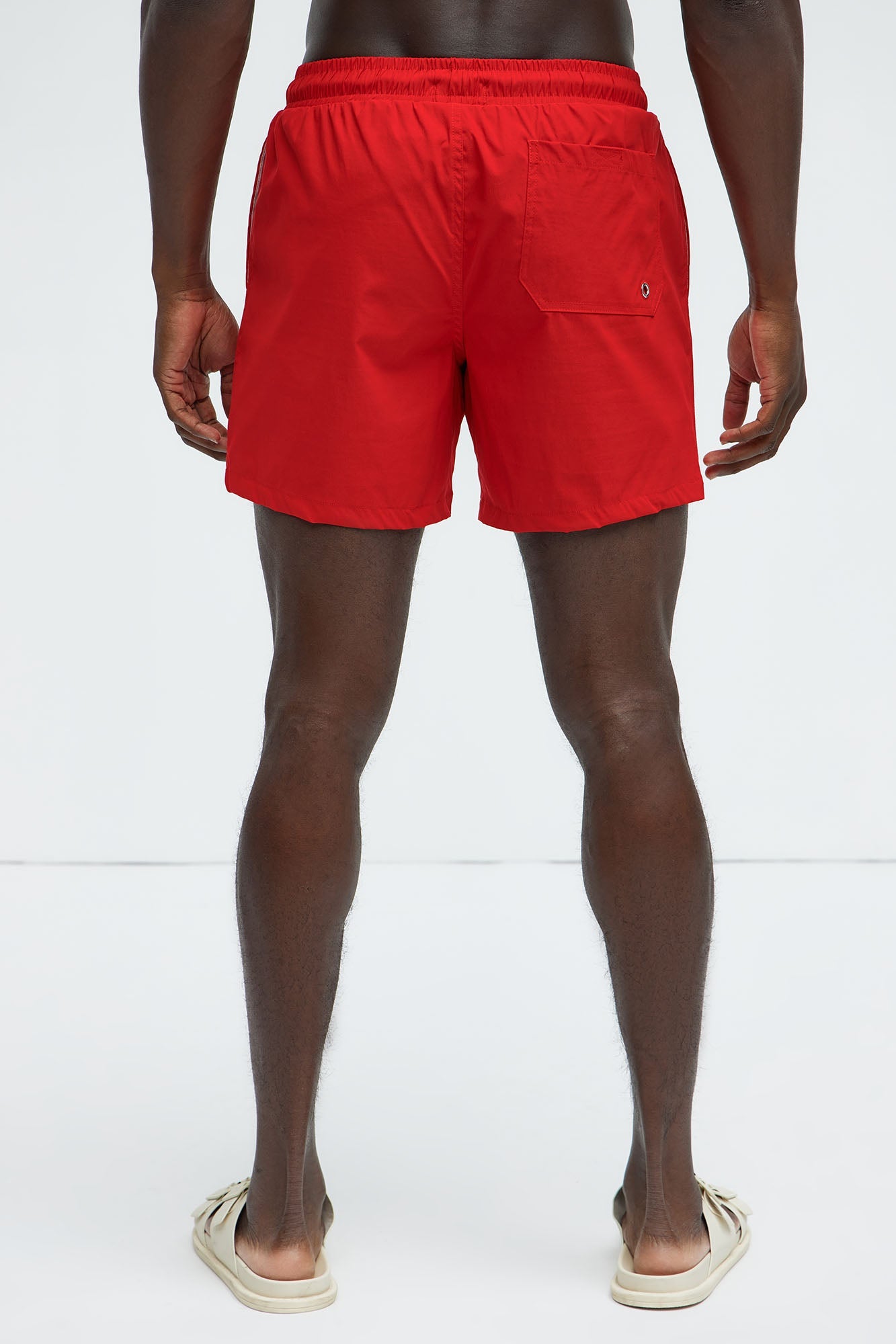 Montez Stretch Swim Trunk 6″ - Brick Red