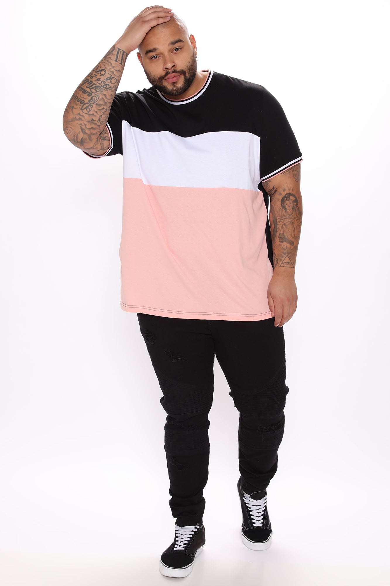 Like That Short Sleeve Tee - Pink/combo