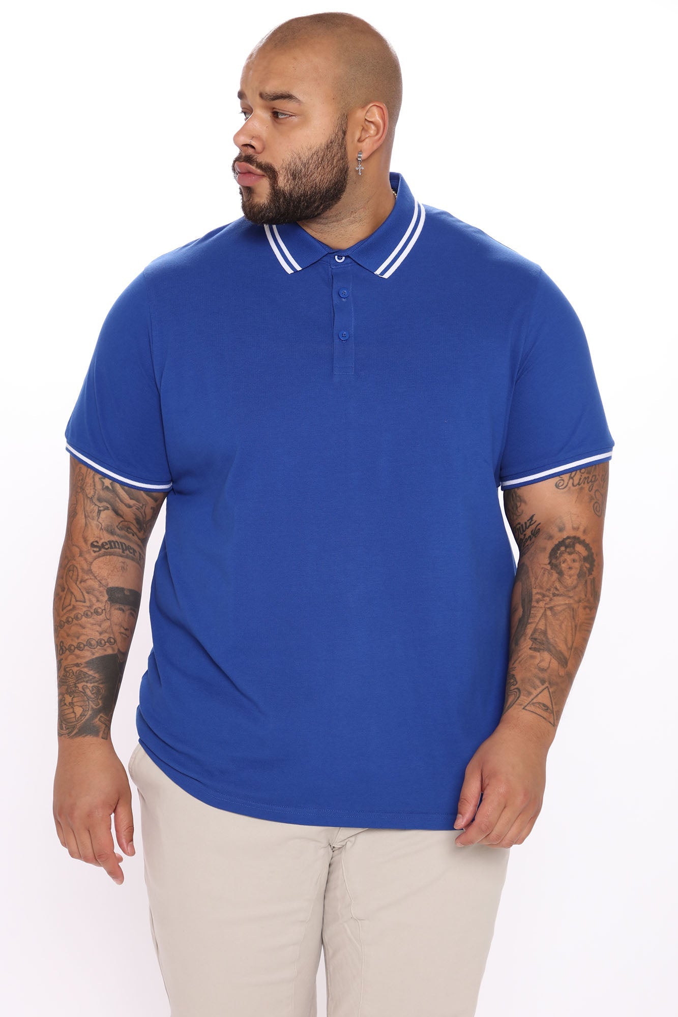 Wilson Short Sleeve Polo - Royal Blue