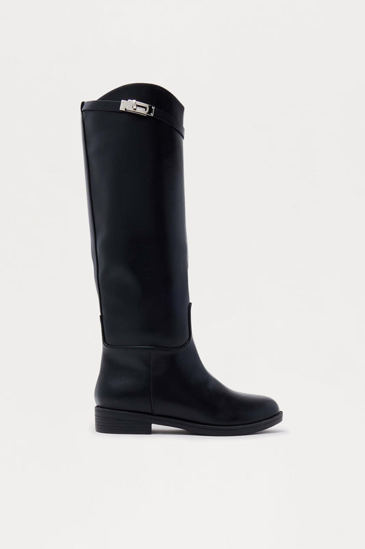 Franco Knee High Boots - Black