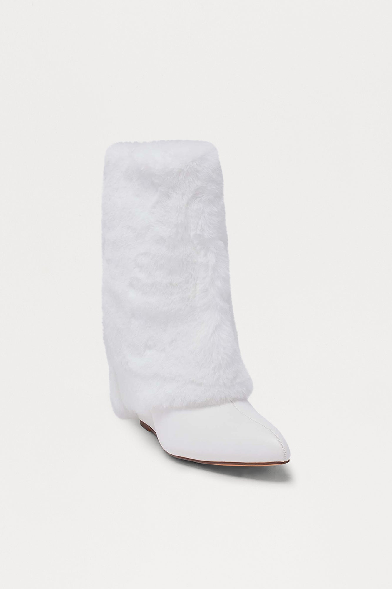 Iceberg Faux Fur Booties - Cream