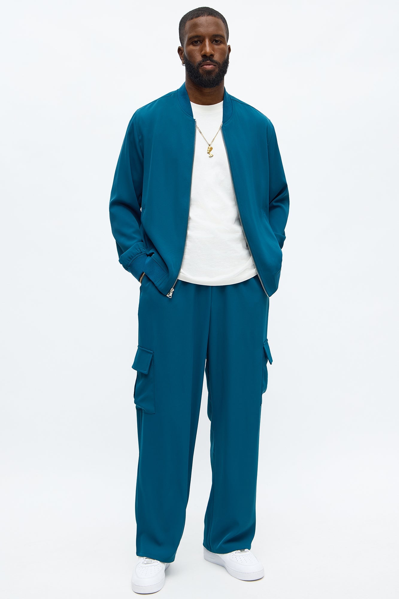 Baggy Daemon Tech Cargo Pant - Aqua