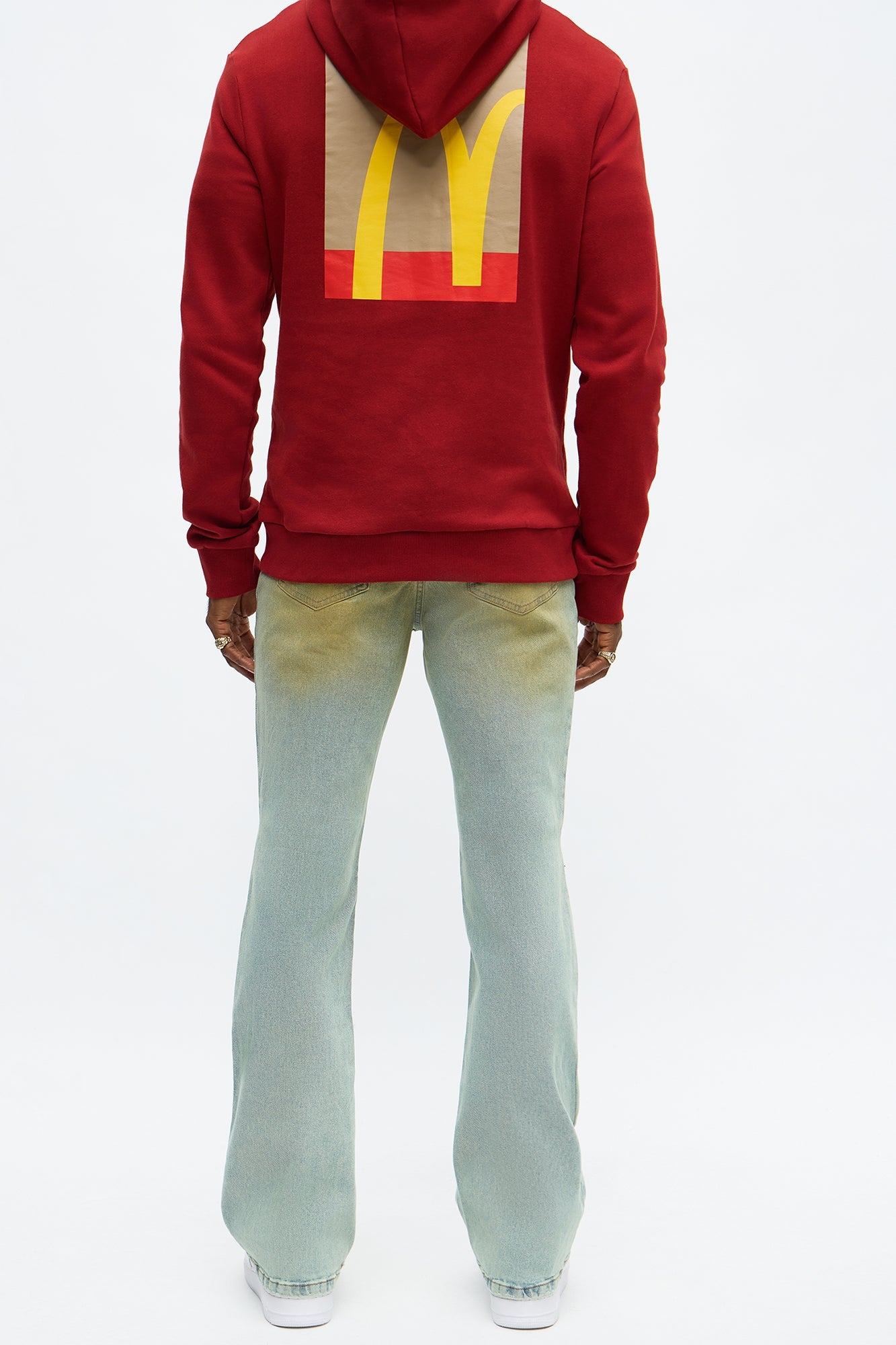 Stacked Skinny Flare Star Of The Show Studded Jean - Vintage Blue Wash