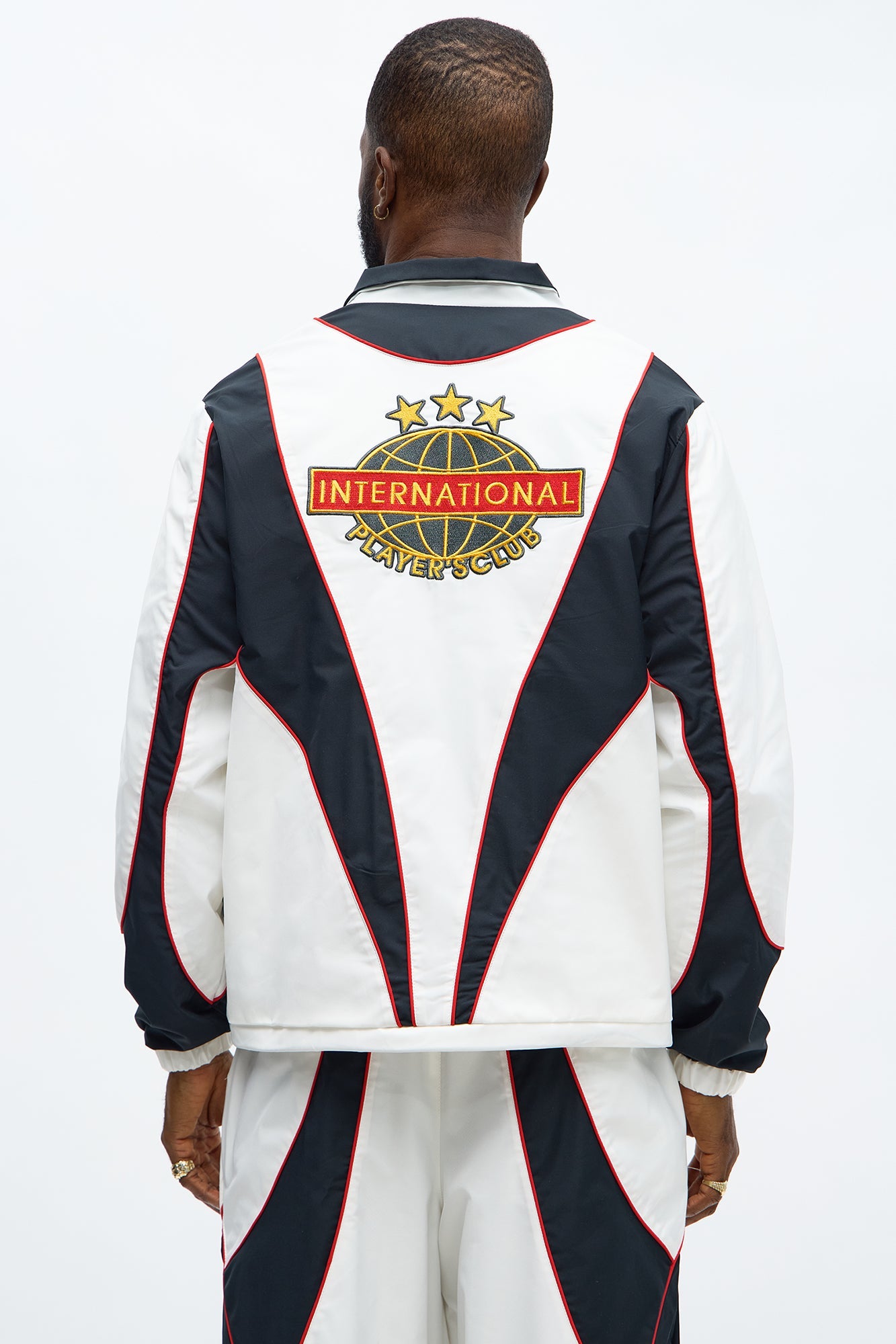 International Champions Color Blocked Windbreaker Jacket - Black/combo