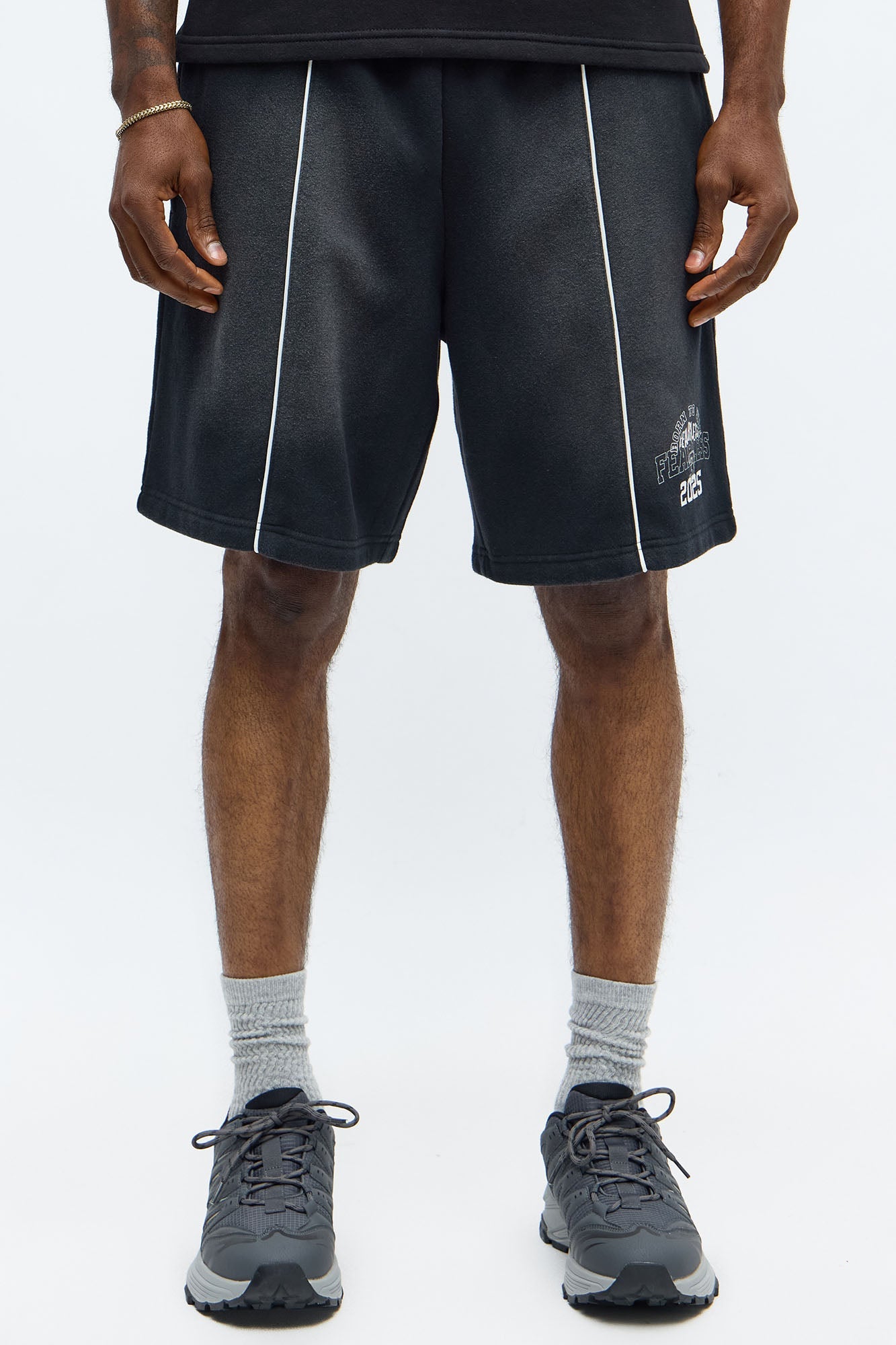 Tyson Relaxed Just Go With It Shorts - Black Wash