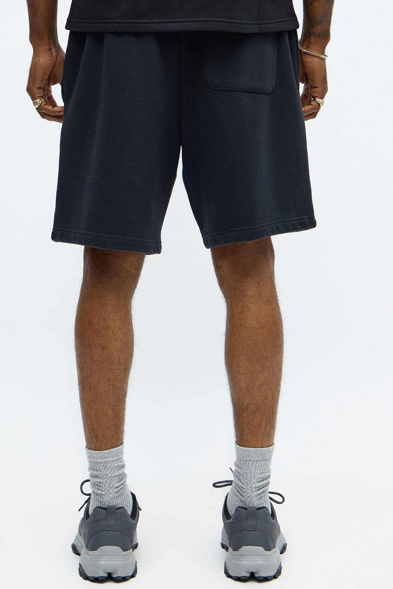 Tyson Relaxed Just Go With It Shorts - Black Wash