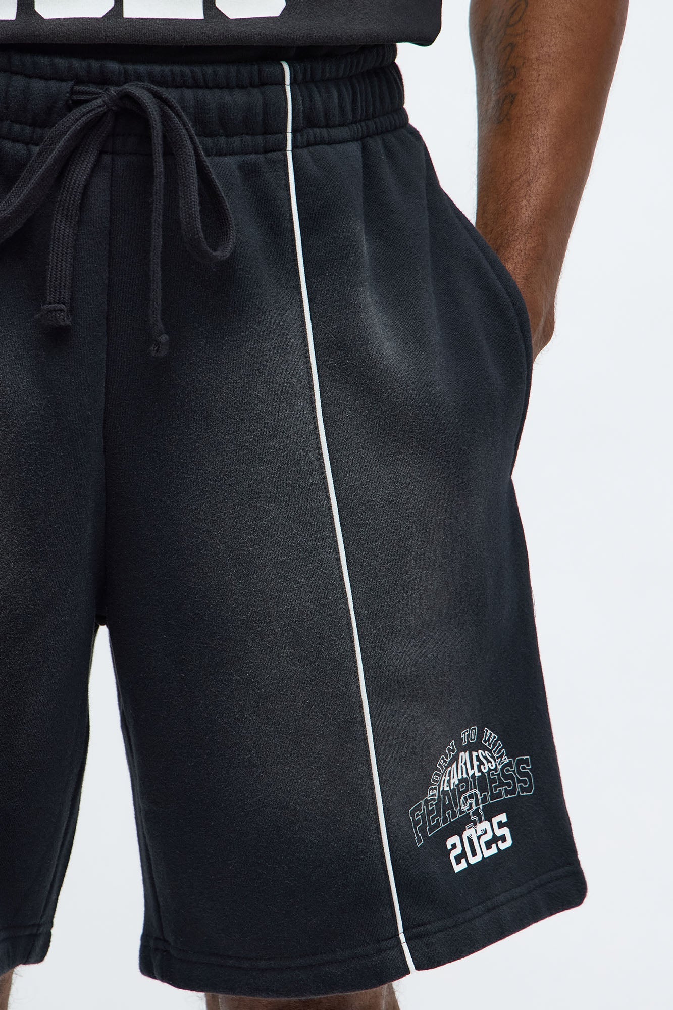 Tyson Relaxed Just Go With It Shorts - Black Wash