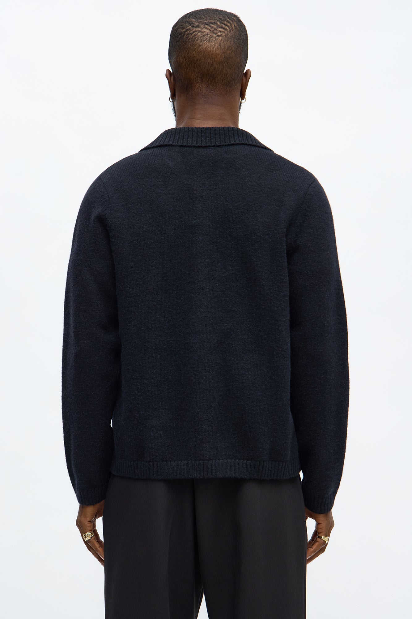 Creeks Sweater Cardigan - Black
