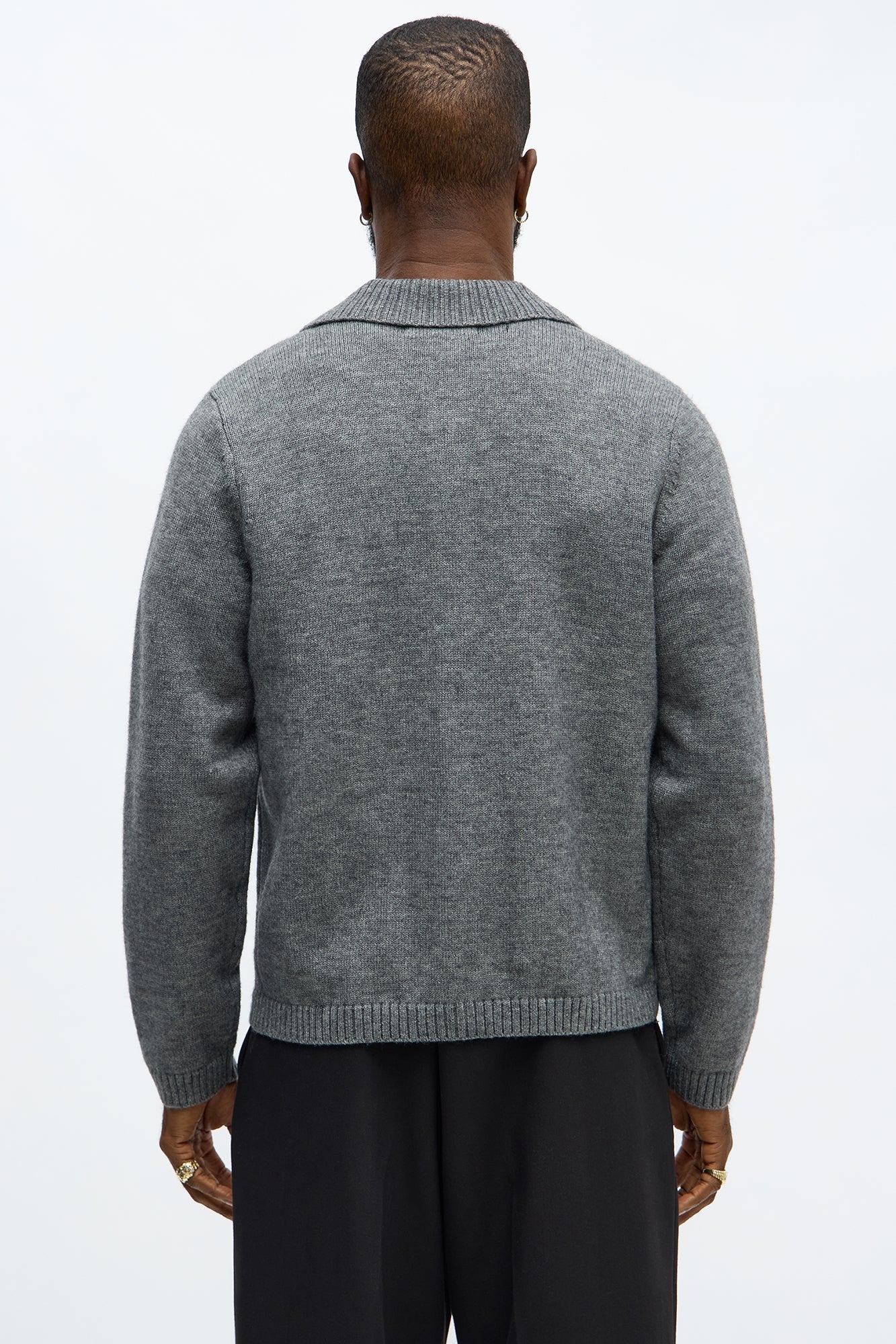 Creeks Sweater Cardigan - Dark Grey