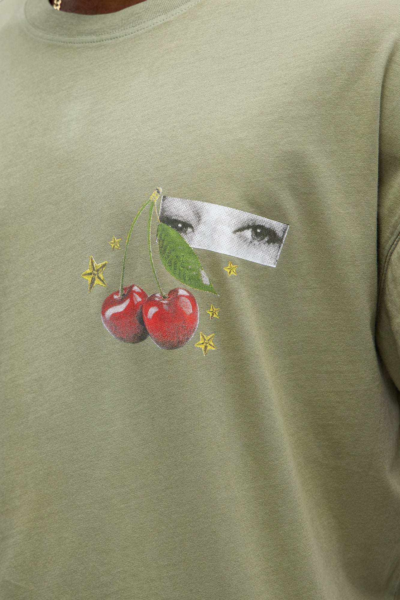 Luck Be A Lady Oversized Short Sleeve Tee - Olive